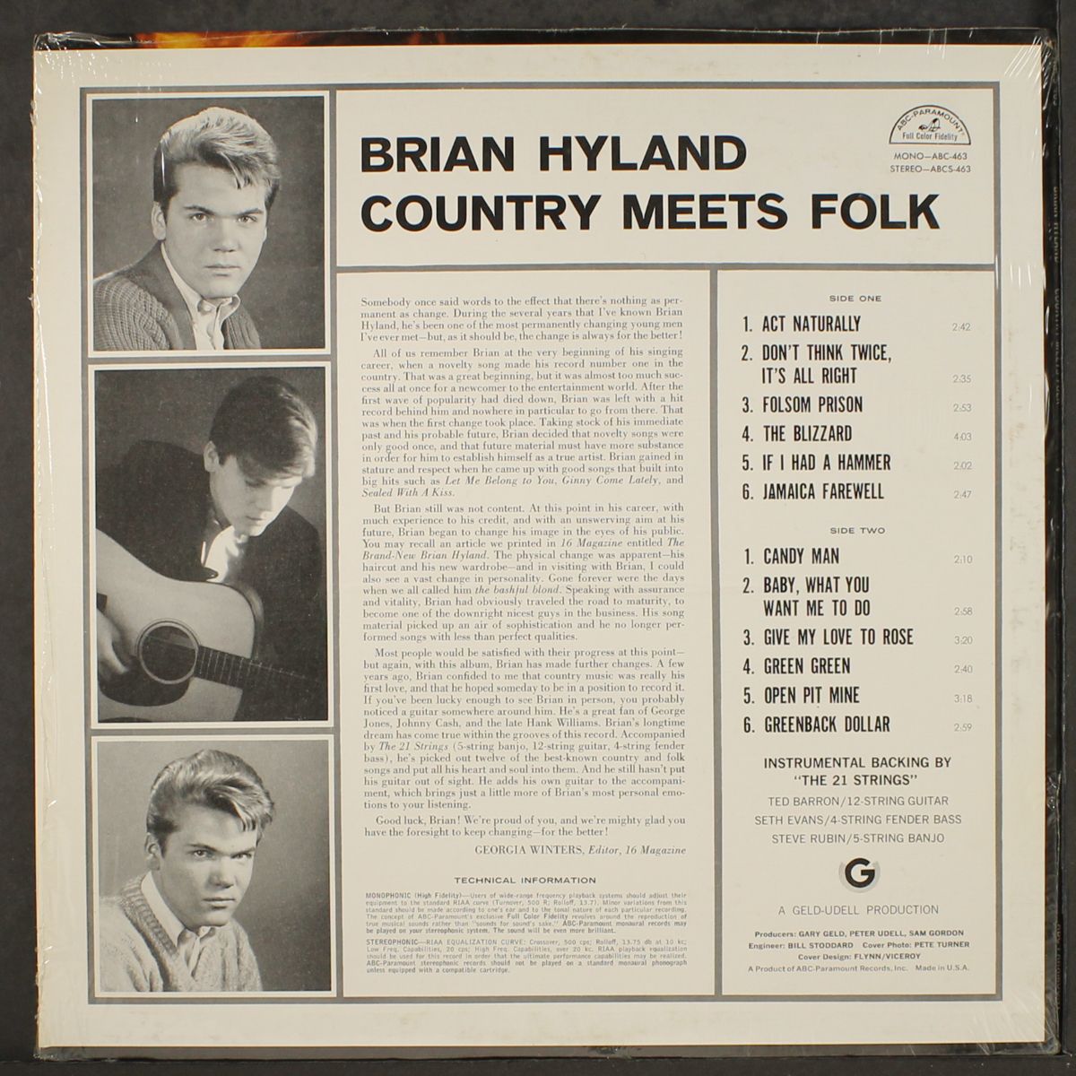 country meets folk by BRIAN HYLAND