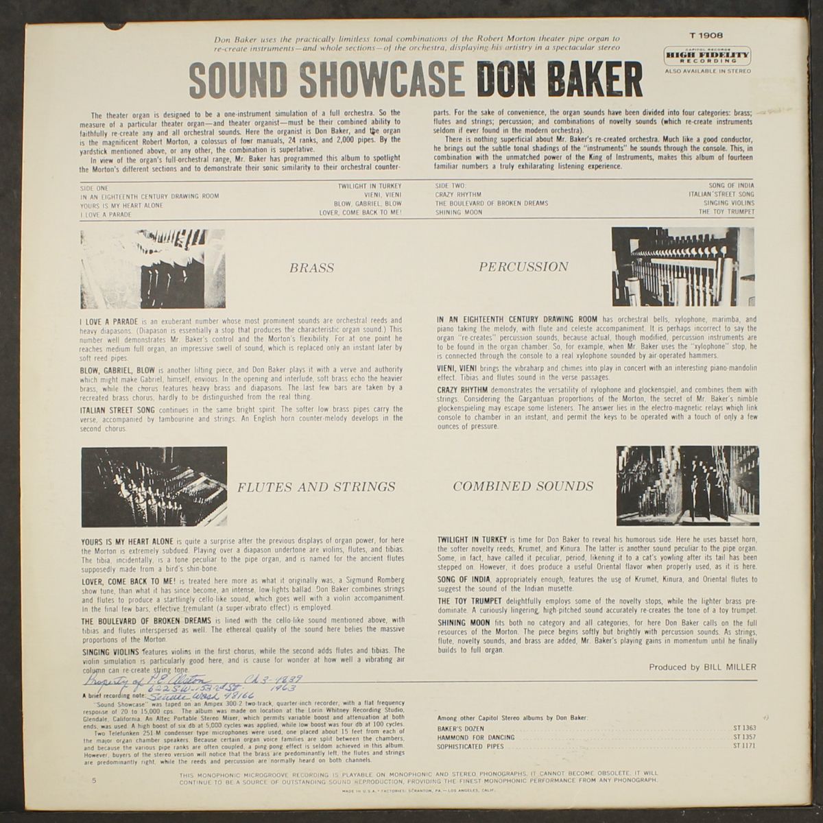 sound showcase by DON BAKER