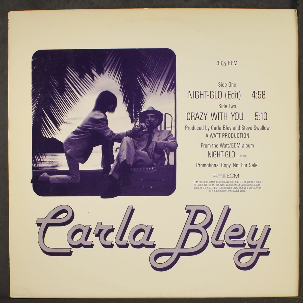 night-flo / crazy with you by CARLA BLEY