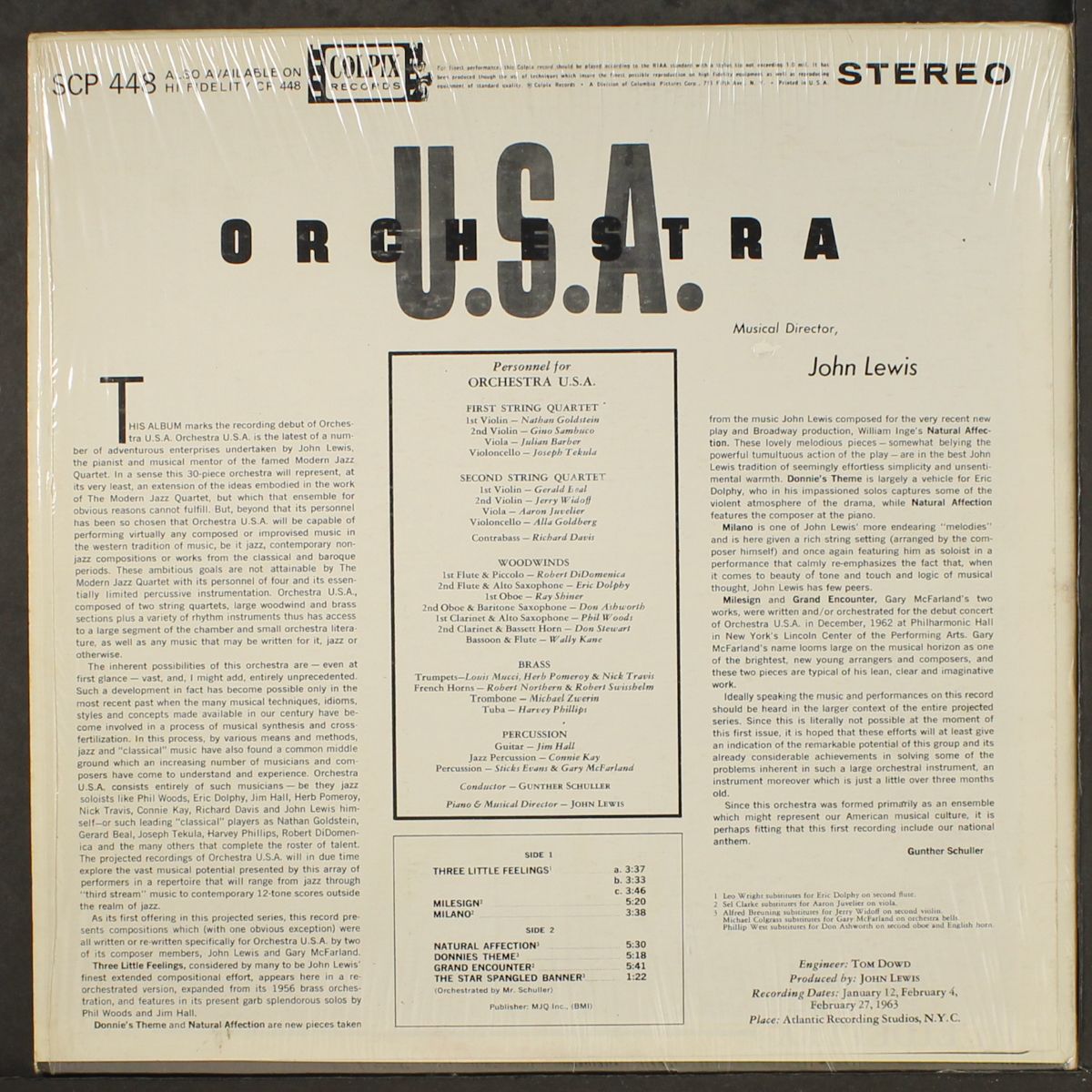 debut by ORCHESTRA U.S.A.