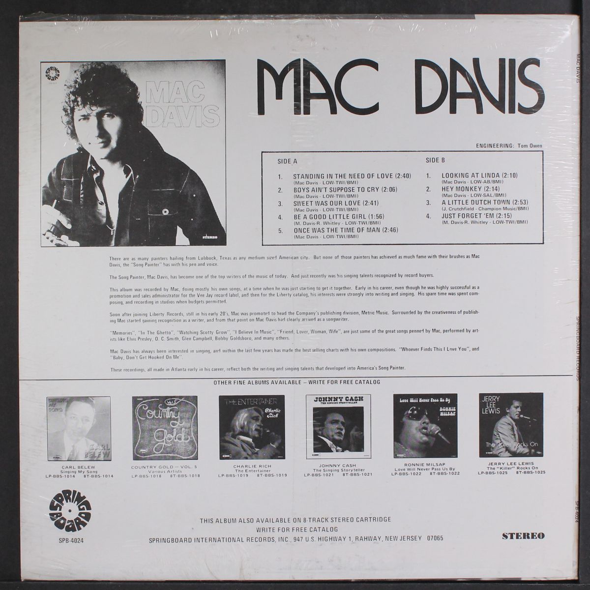 mac davis by MAC DAVIS