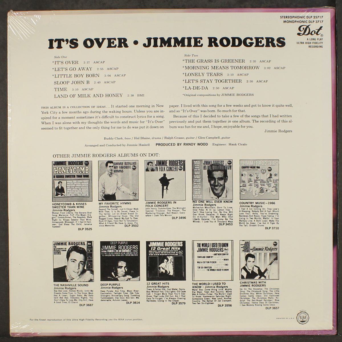 it's over by JIMMIE RODGERS
