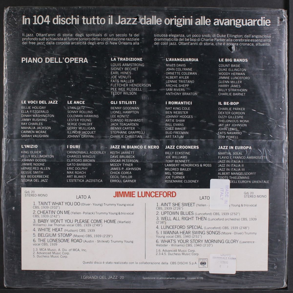 i grandi del jazz by JIMMIE LUNCEFORD