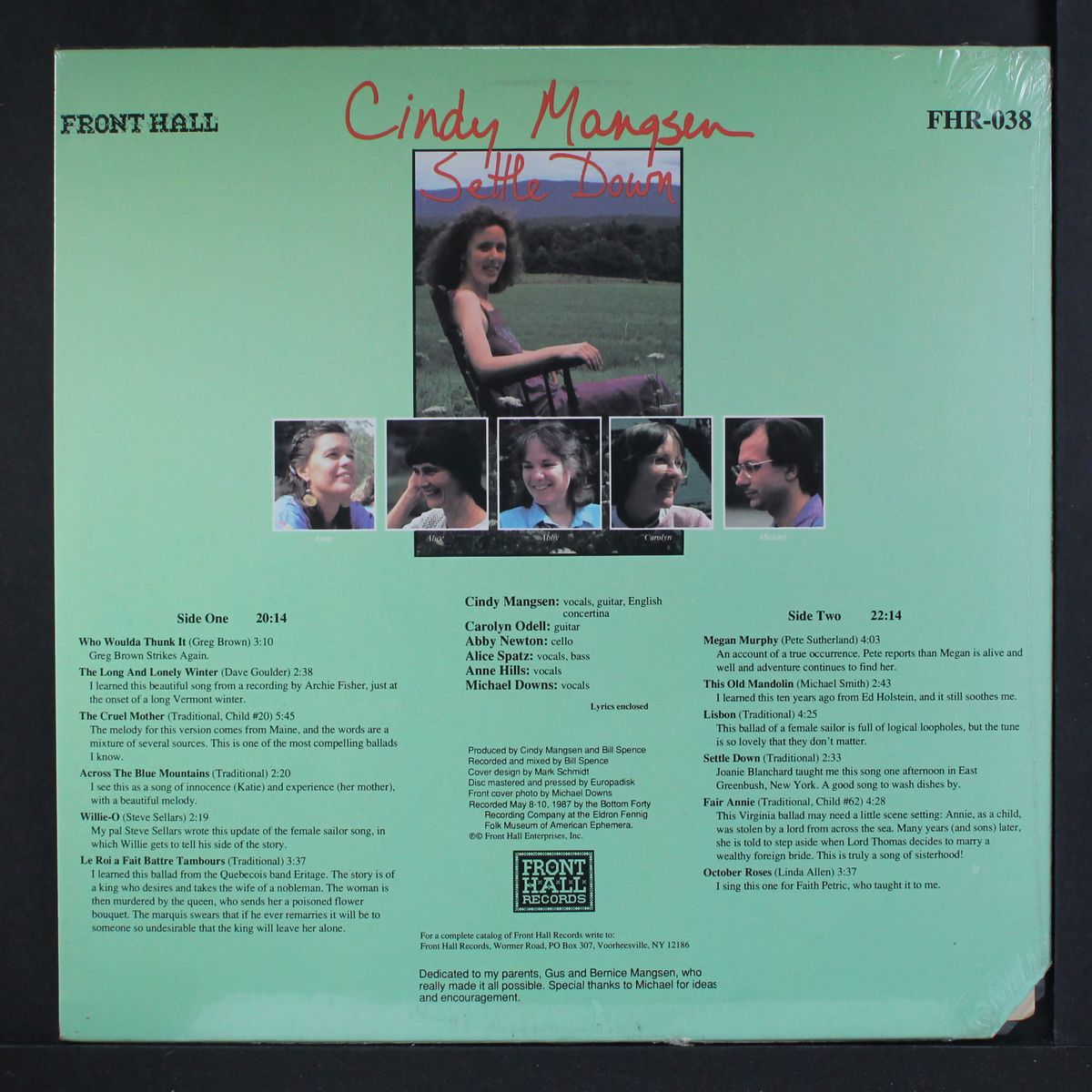 settle down by CINDY MANGSEN
