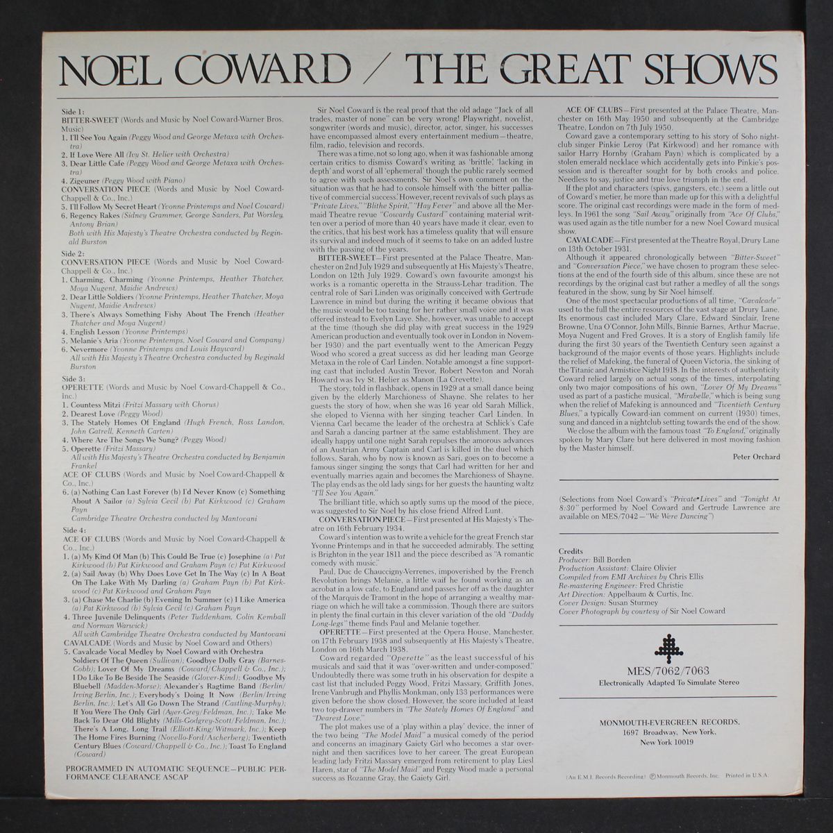 the great shows by NOEL COWARD