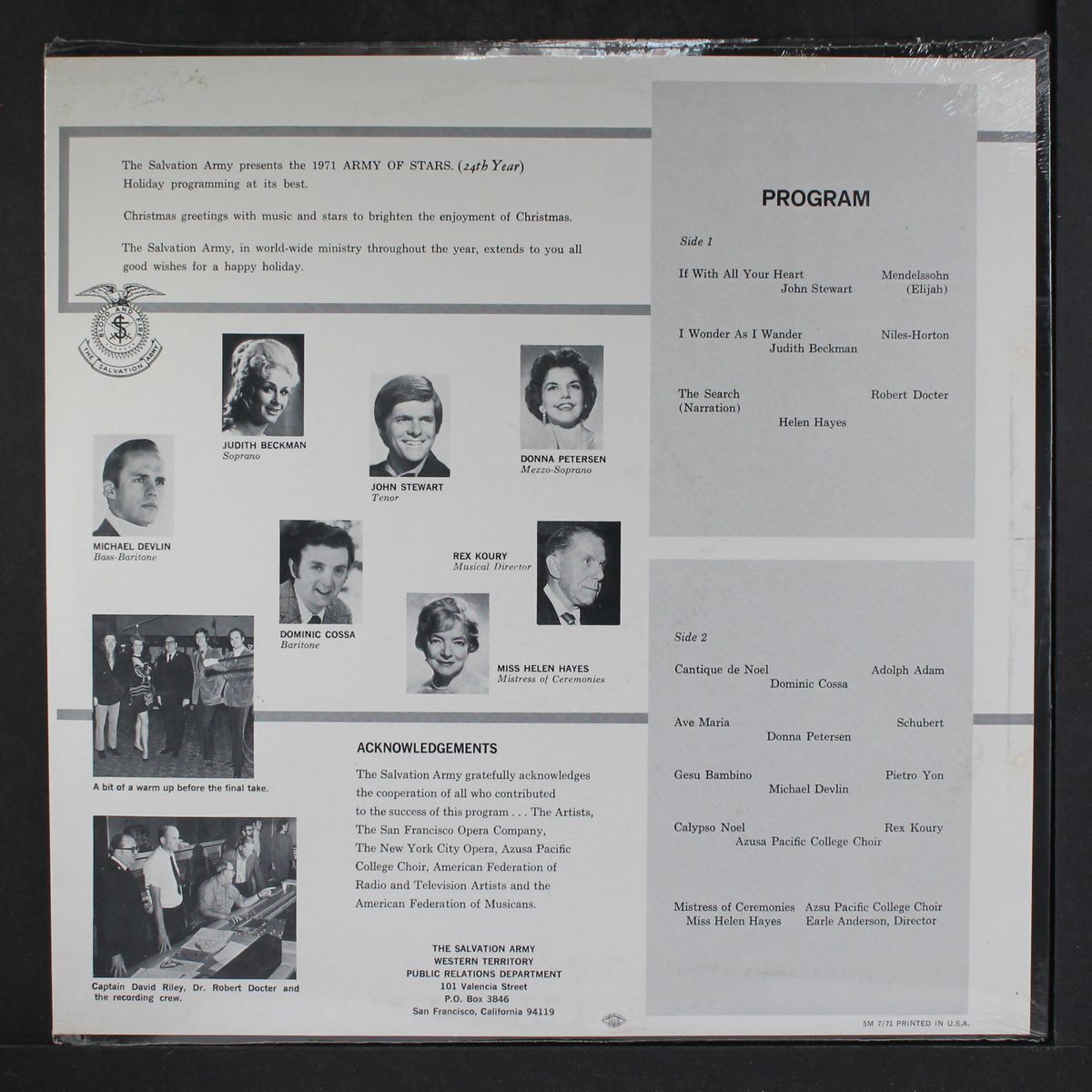 army of stars, 1971 by VARIOUS
