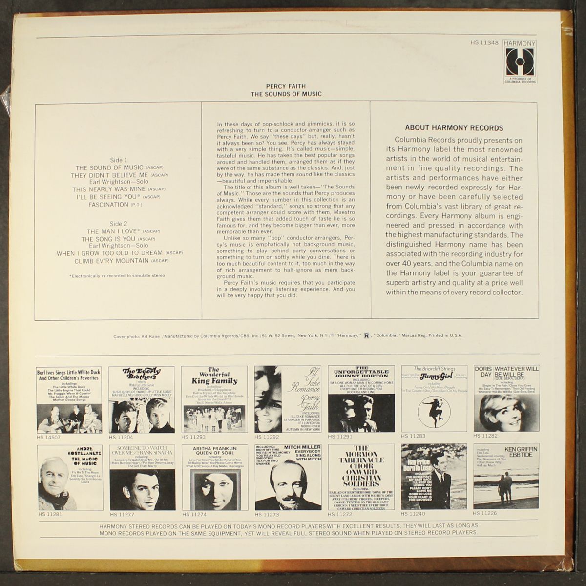 the sounds of music by PERCY FAITH