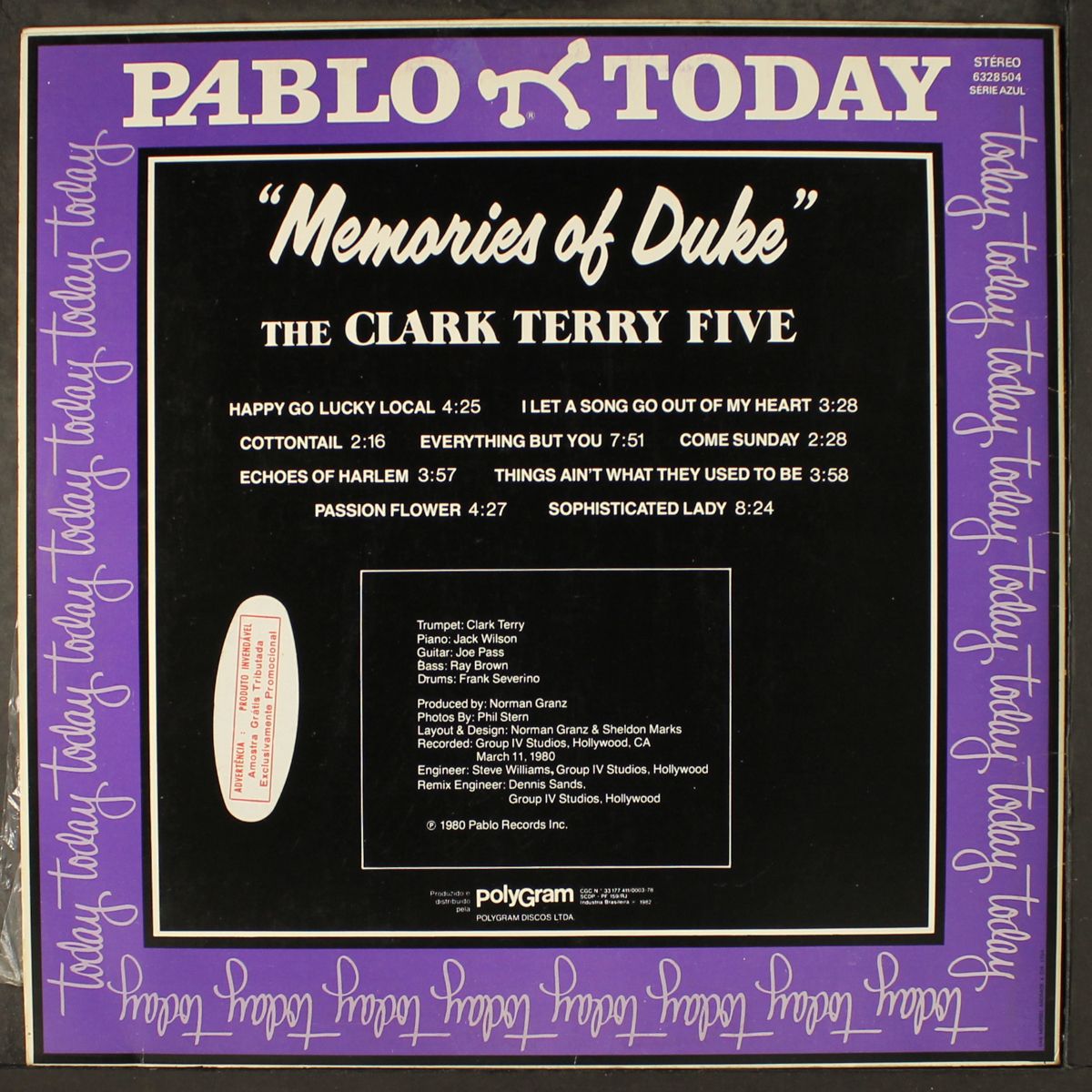 memories of duke by CLARK TERRY