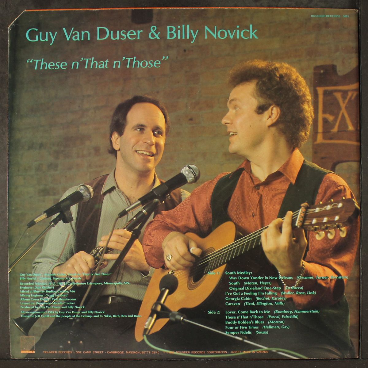 these n' that n' those by GUY VAN DUSER & BILLY NOVICK