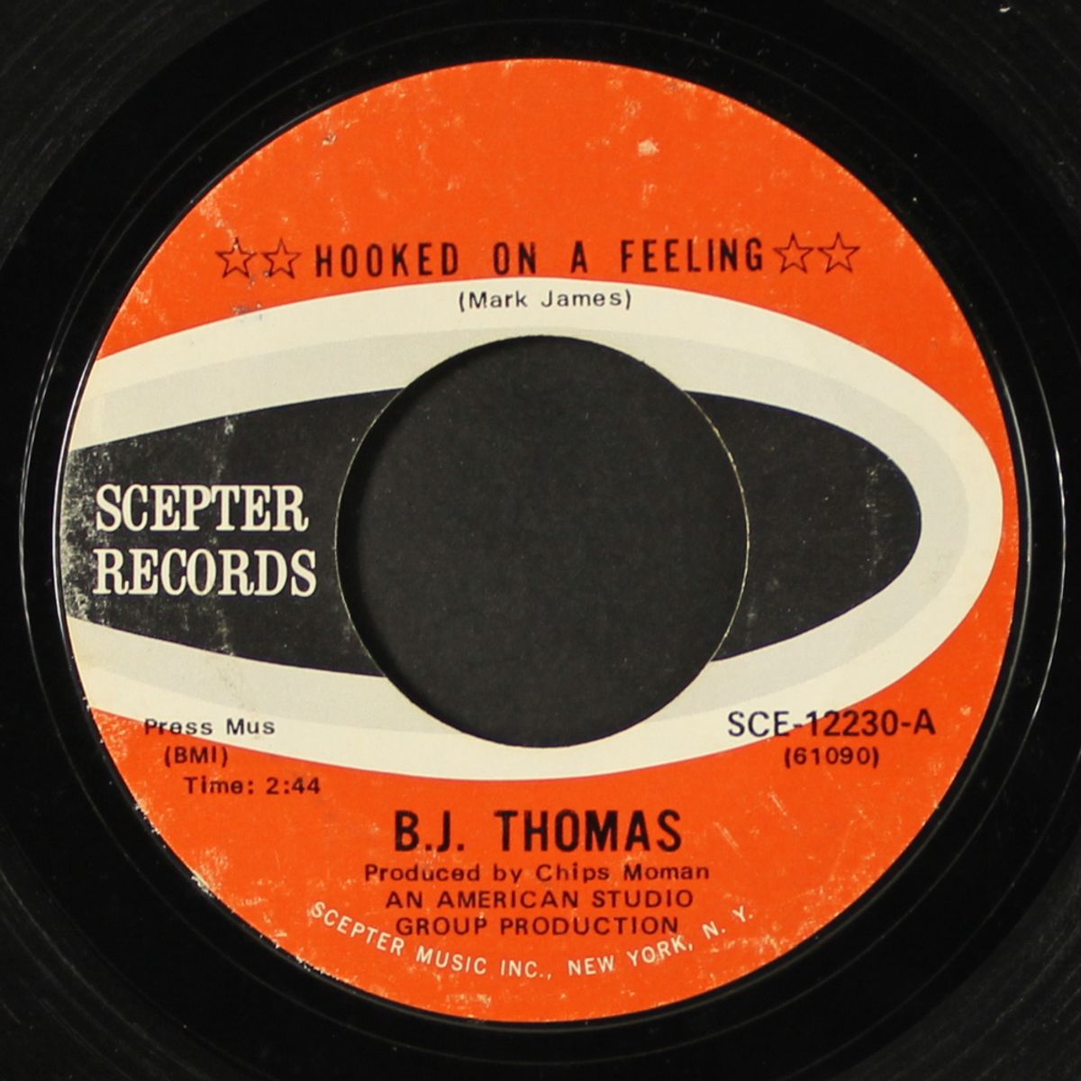 hooked on a feeling / i've been down this road before by B. J. THOMAS