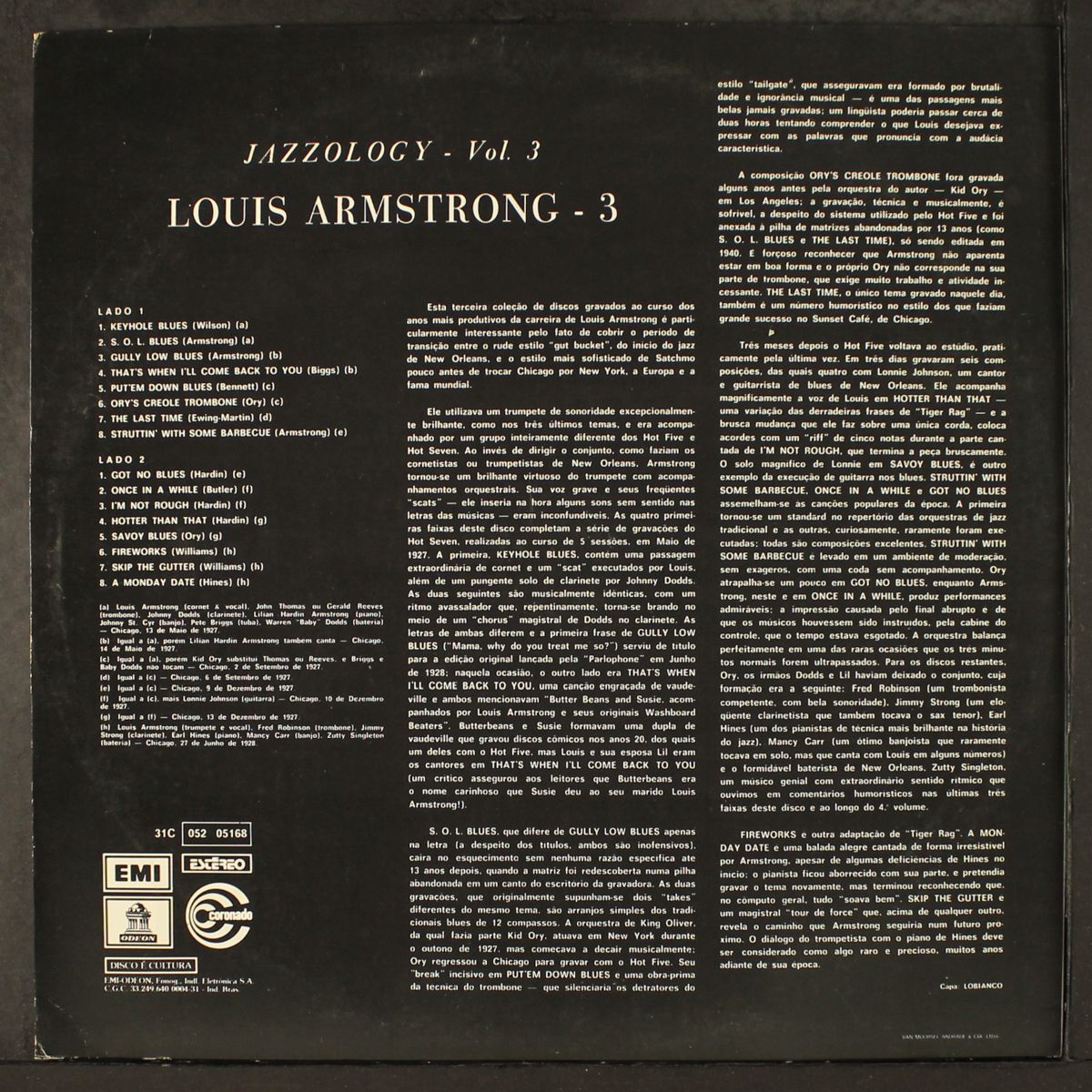 jazzology vol. 3 by LOUIS ARMSTRONG
