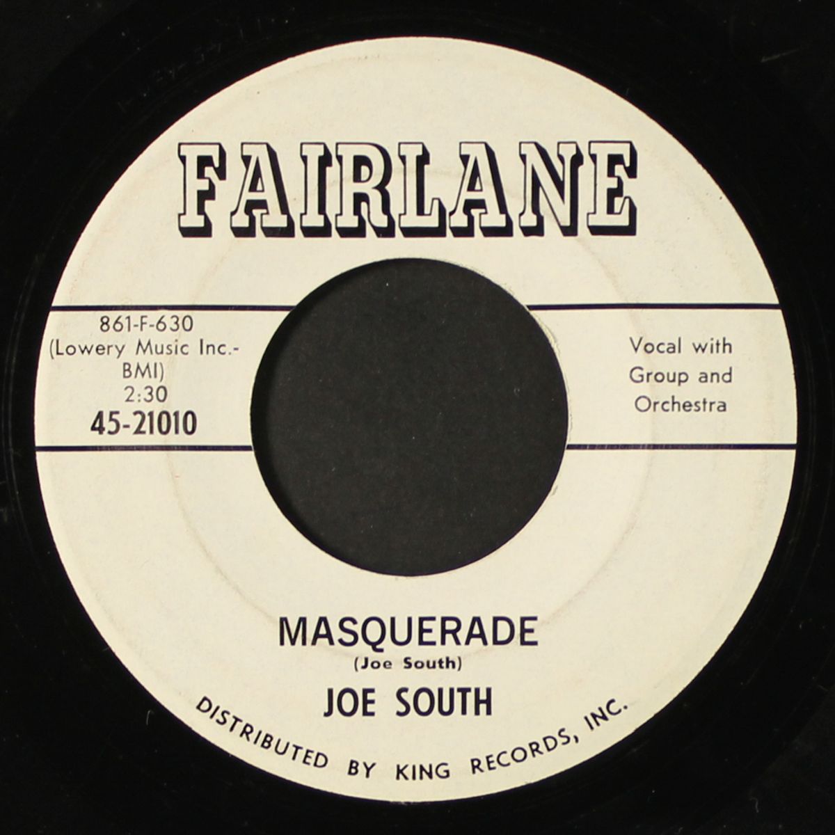 masquerade / i'm sorry for you by JOE SOUTH