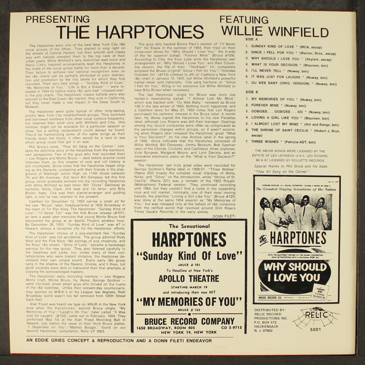 featuring willie winfield, vol. 1 by HARPTONES