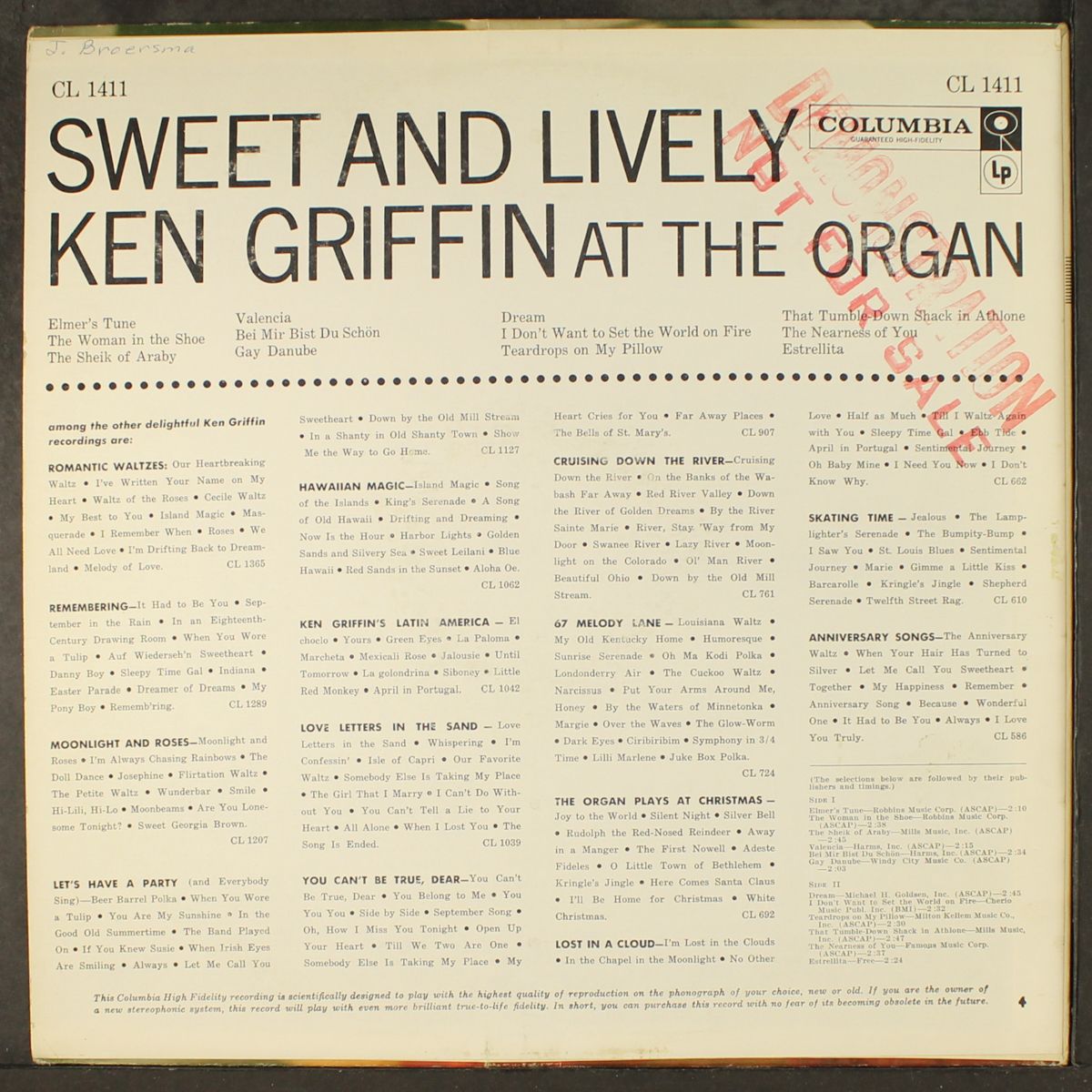 sweet and lively by KEN GRIFFIN