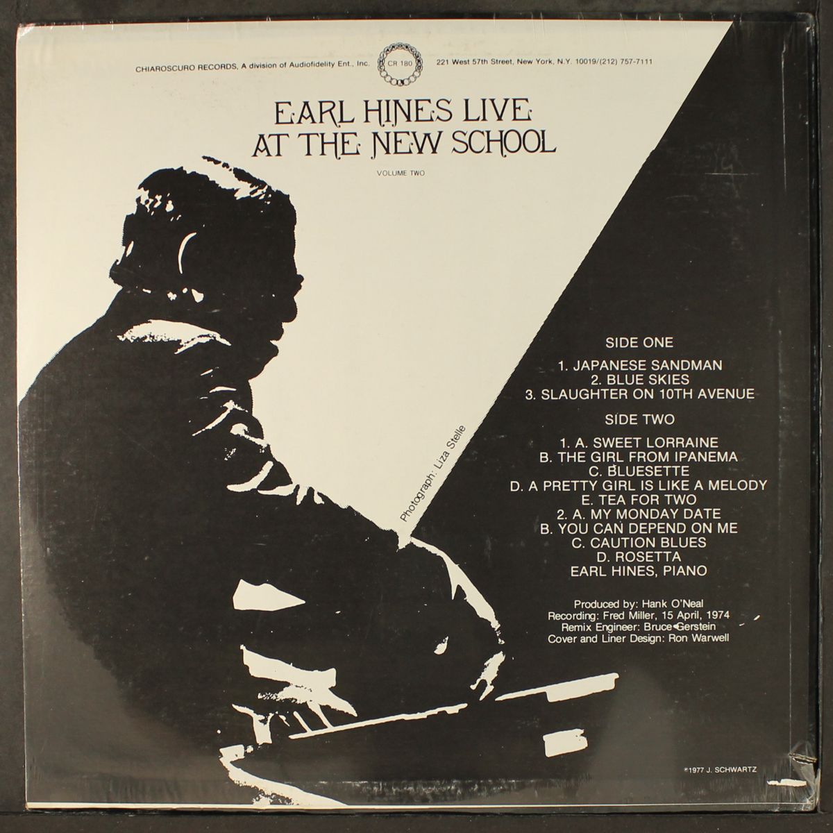 live at the new school, vol. 2 by EARL HINES