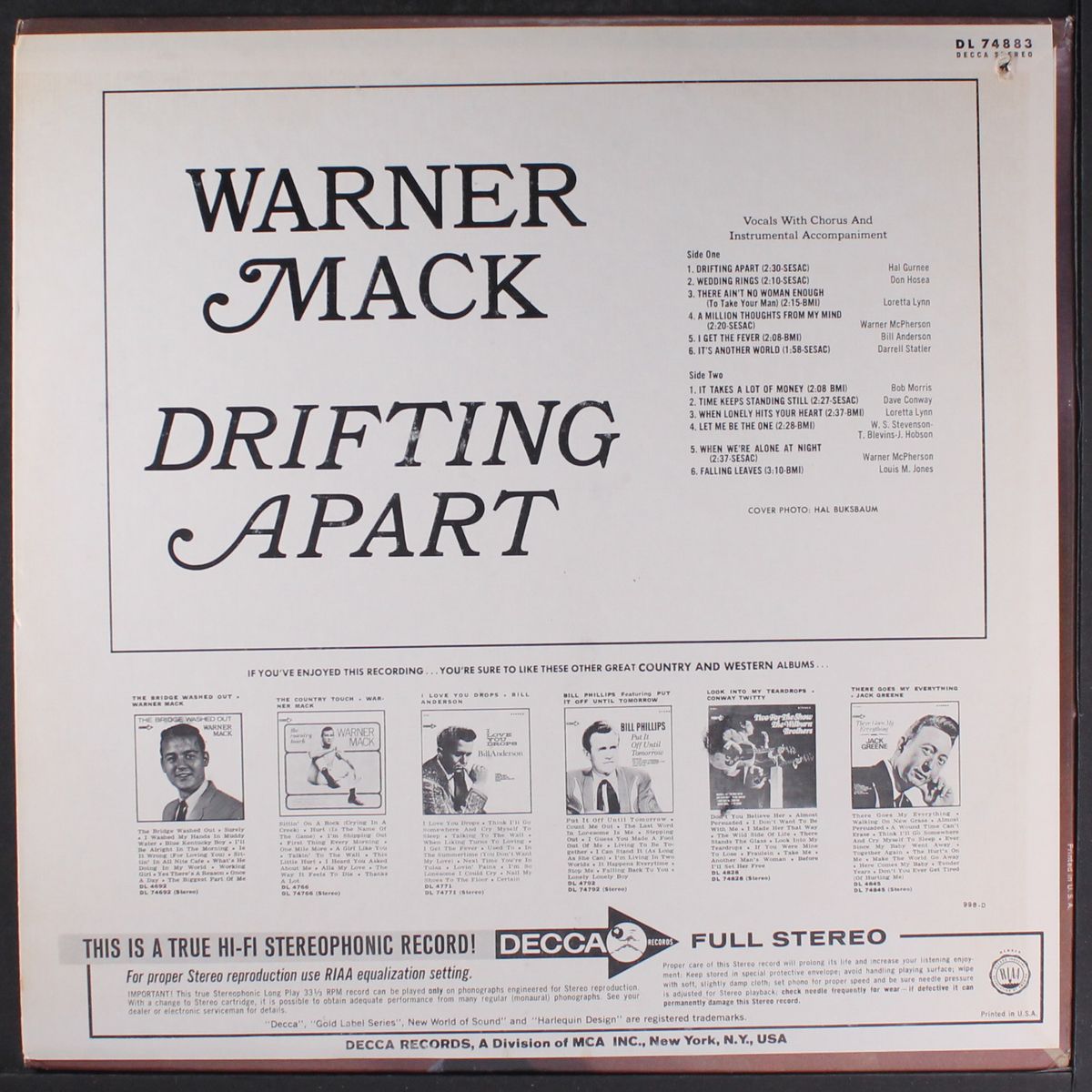 drifting apart by WARNER MACK