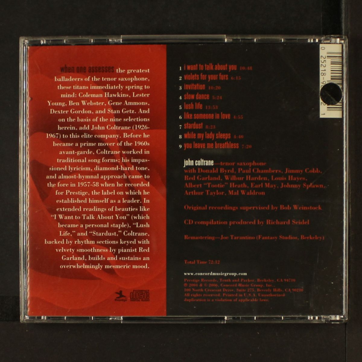 plays for lovers by JOHN COLTRANE