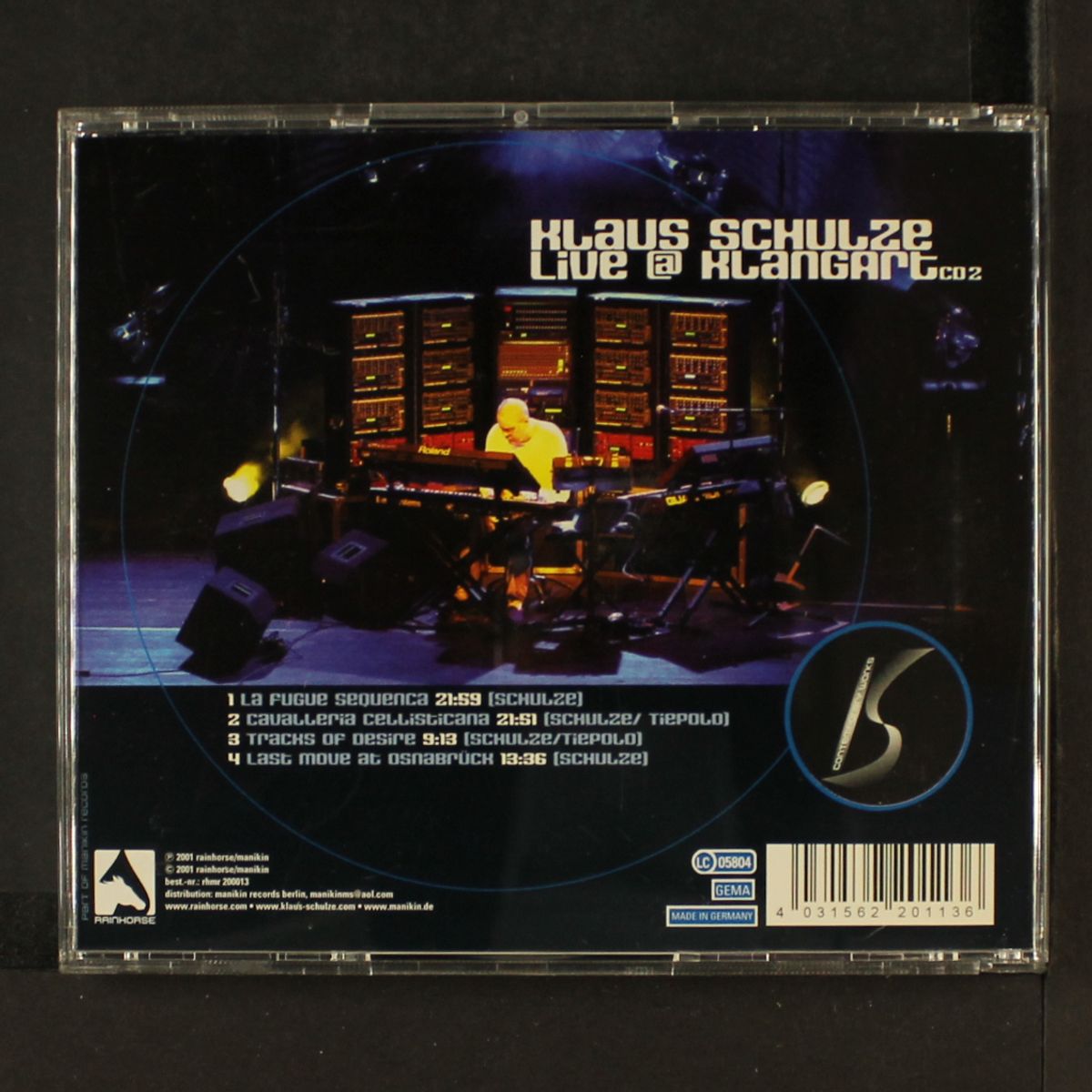 live @ klangart cd2 by KLAUS SCHULZE
