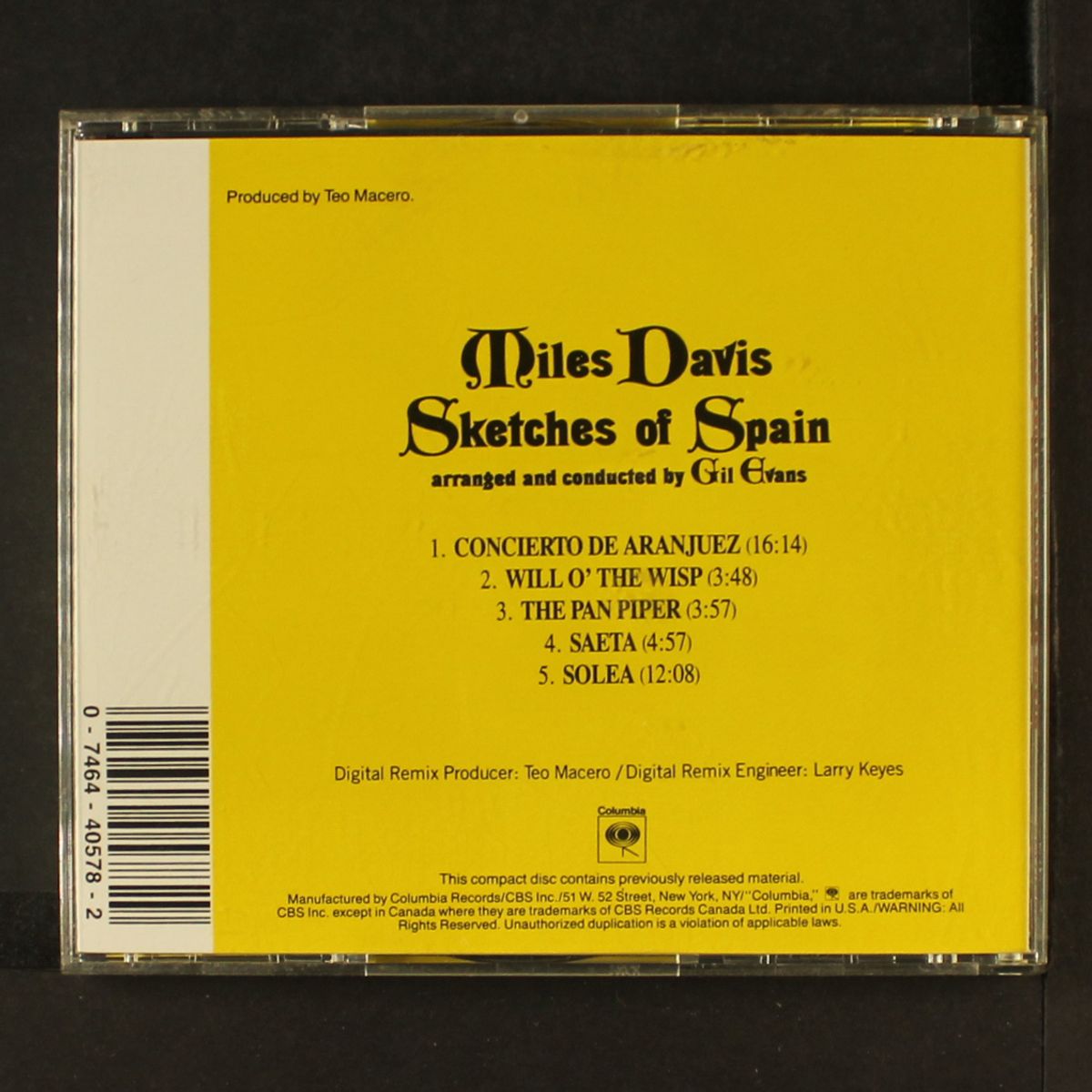sketches of spain by MILES DAVIS