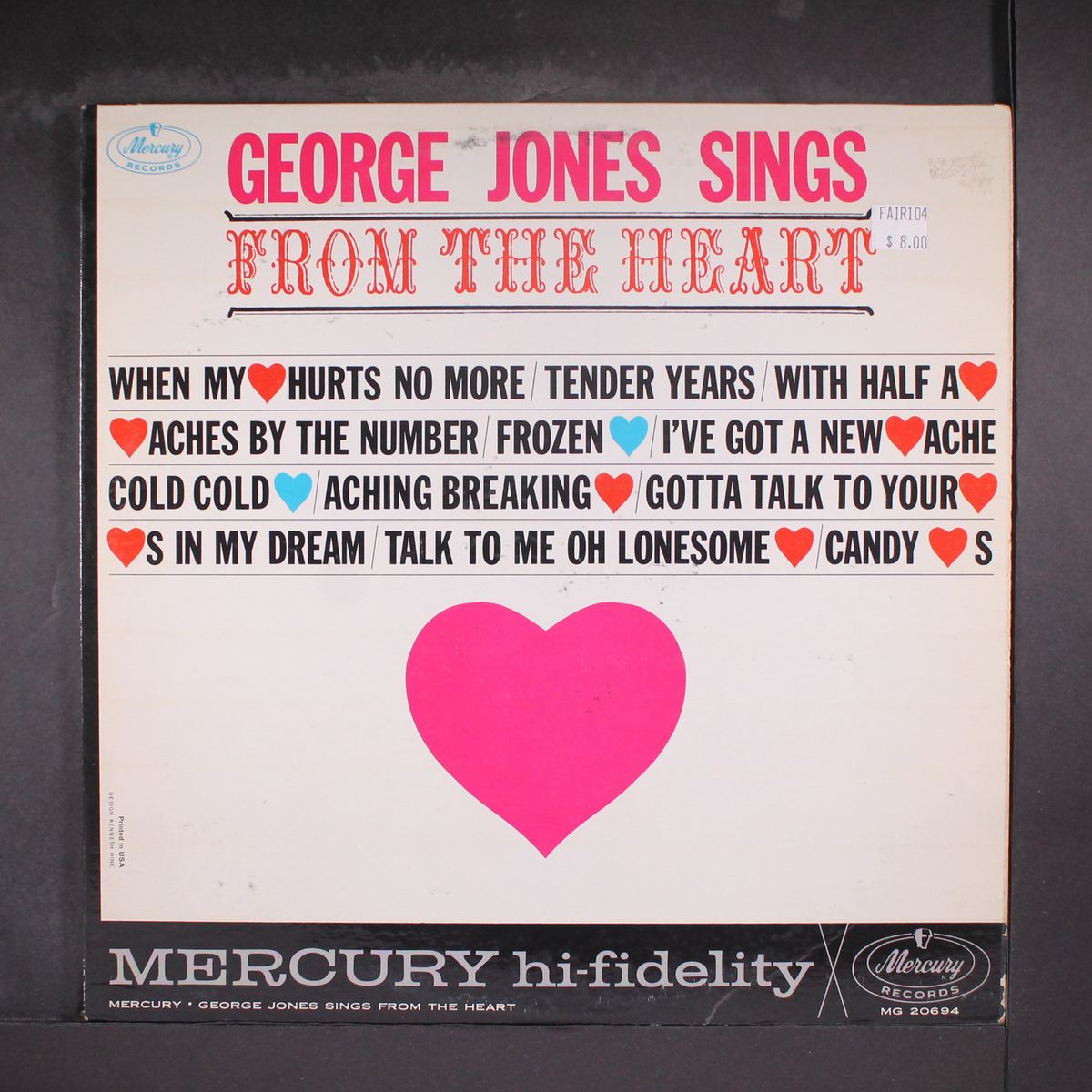 from the heart by GEORGE JONES