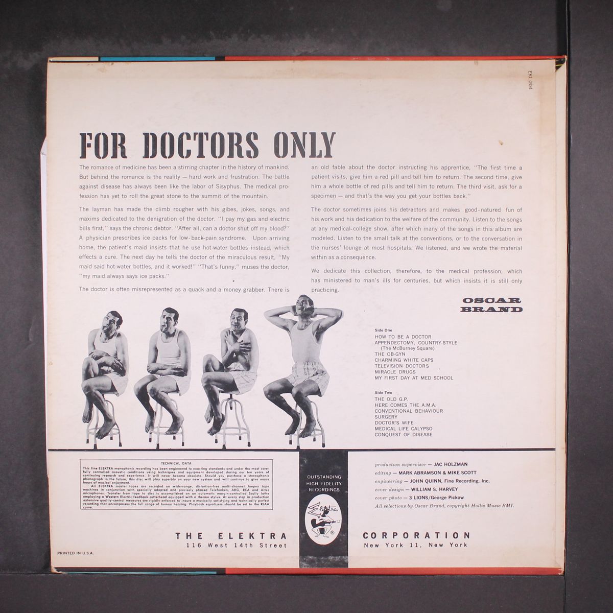 for doctors only by OSCAR BRAND