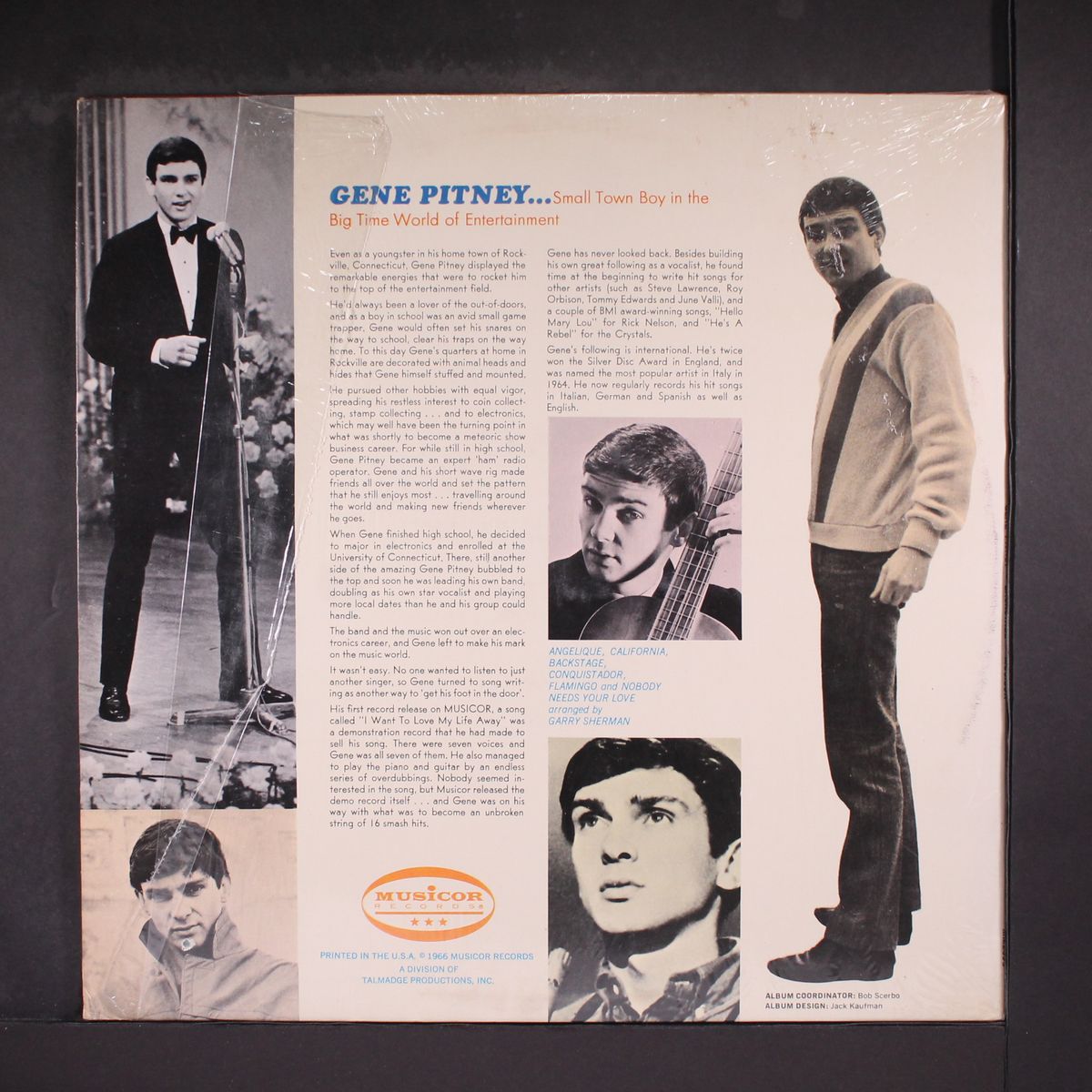 backstage by GENE PITNEY