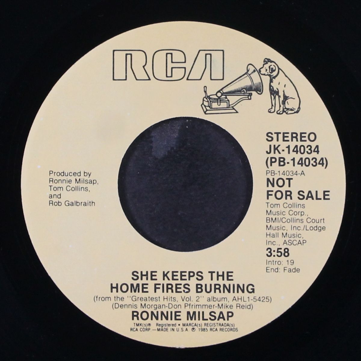 she keeps the home fires burning / same by RONNIE MILSAP