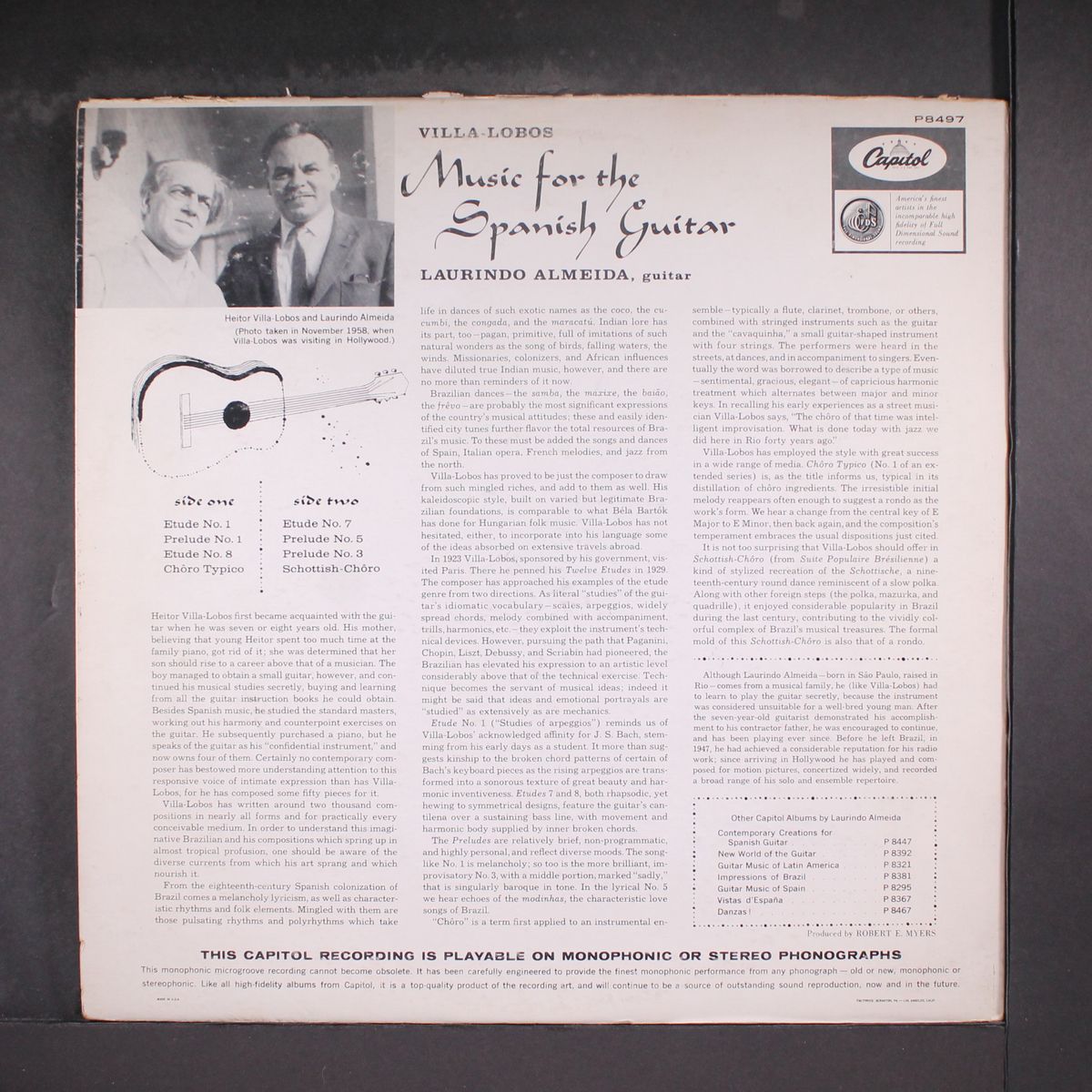 villa lobos: music for the spanish guitar by LAURINDO ALMEIDA