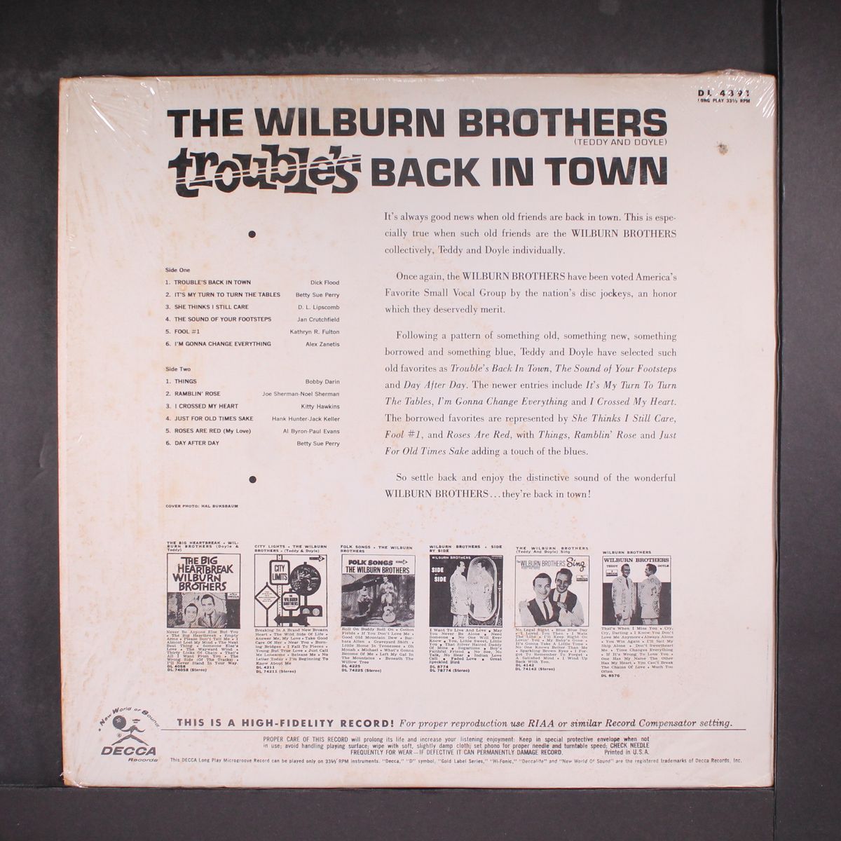 trouble's back in town by WILBURN BROTHERS