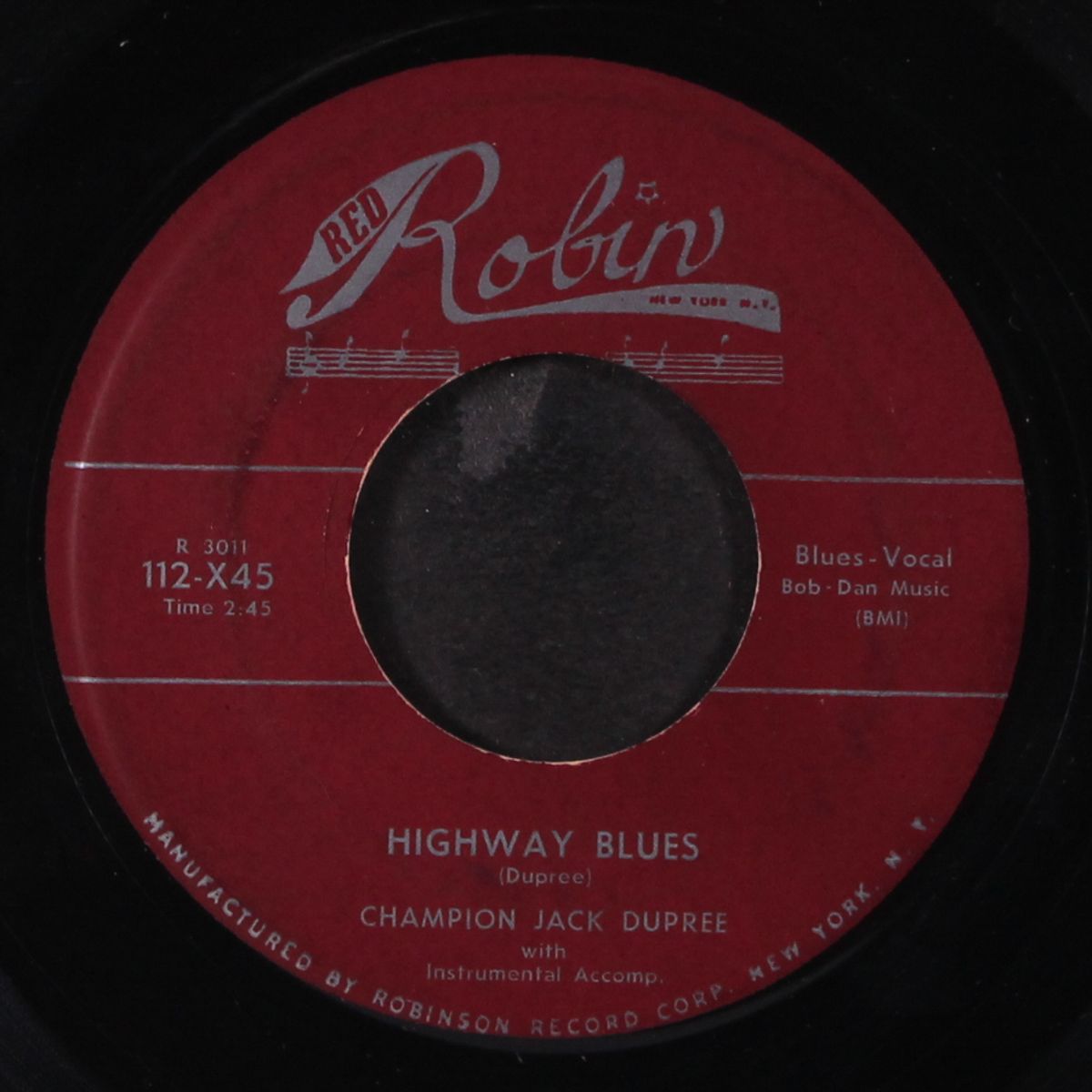 shake baby shake / highway blues by CHAMPION JACK DUPREE