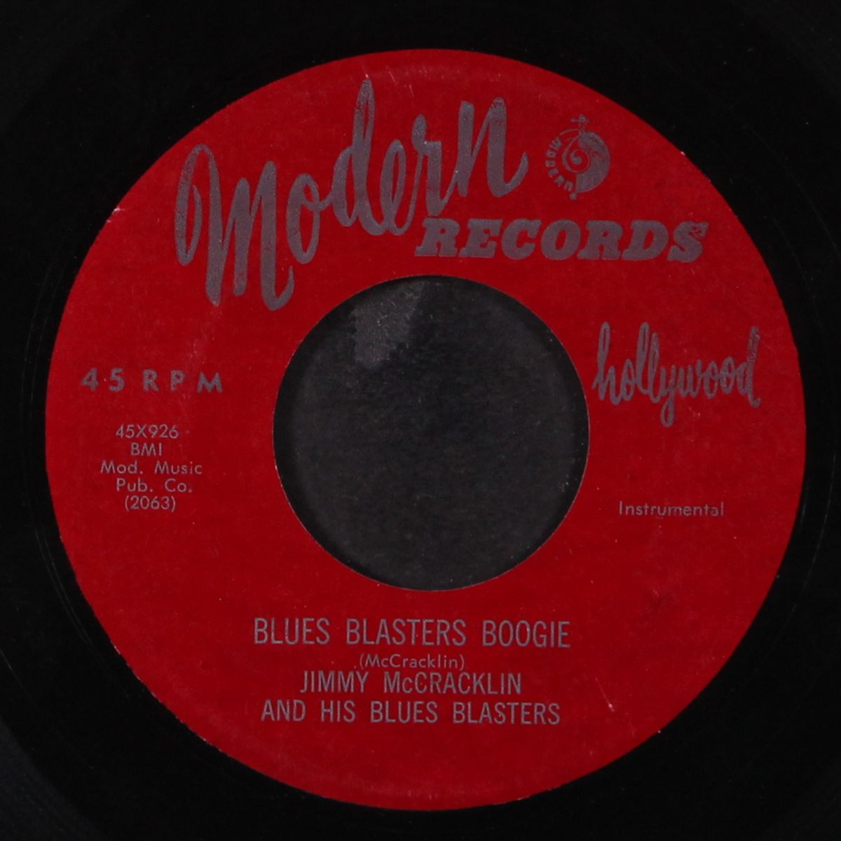 the panics on / blues blasters boogie by JIMMY MCCRACKLIN & BLUES BLASTERS