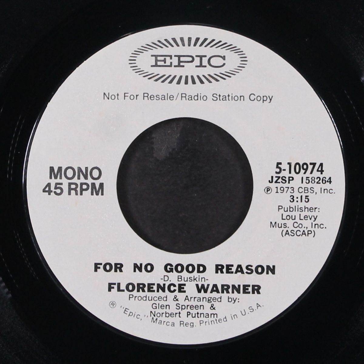 for no good reason / mono by FLORENCE WARNER