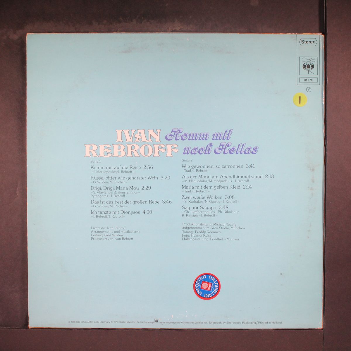 komm mit nach hellas by IVAN REBROFF