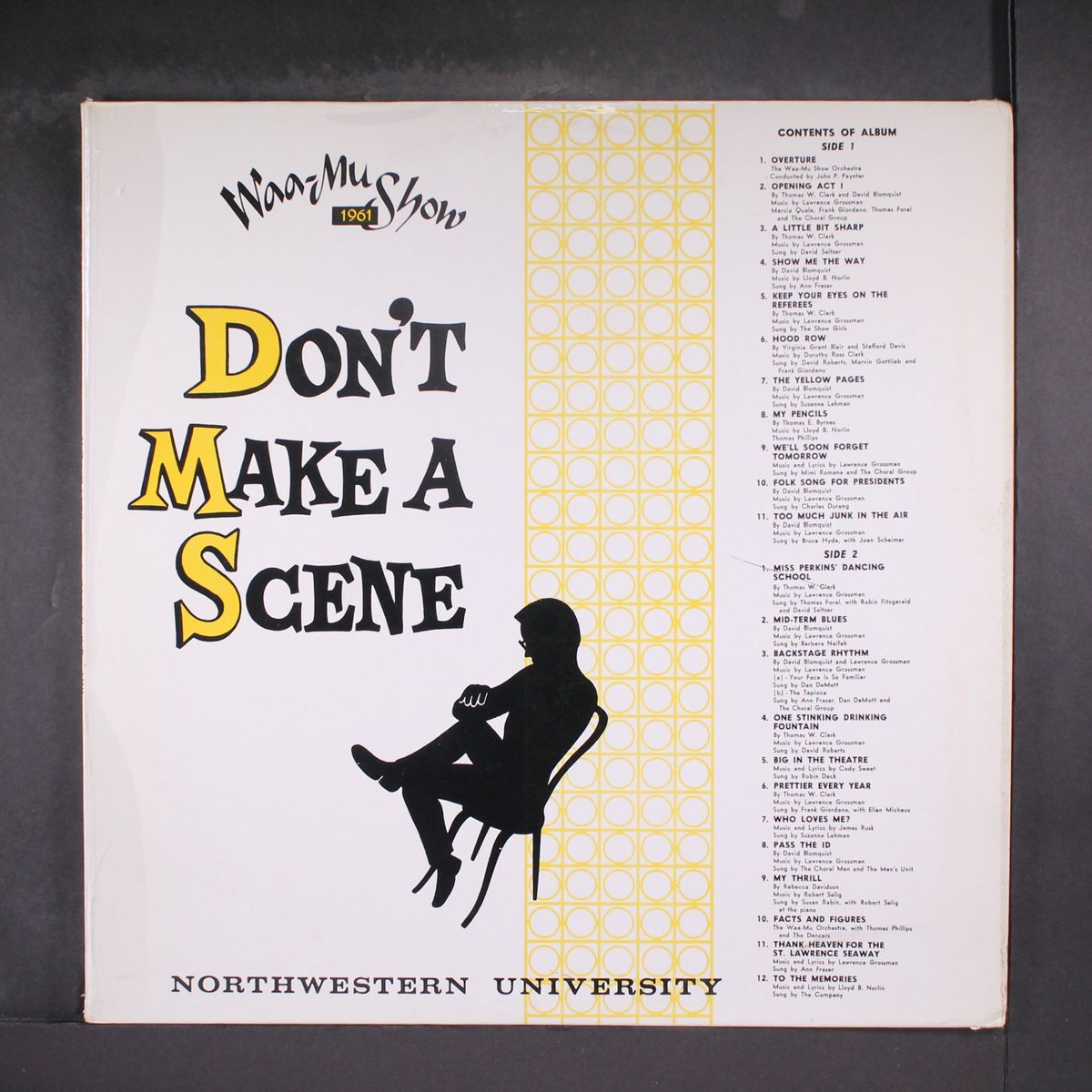 waa mu show 1961 don't make a scene by ORIGINAL CAST