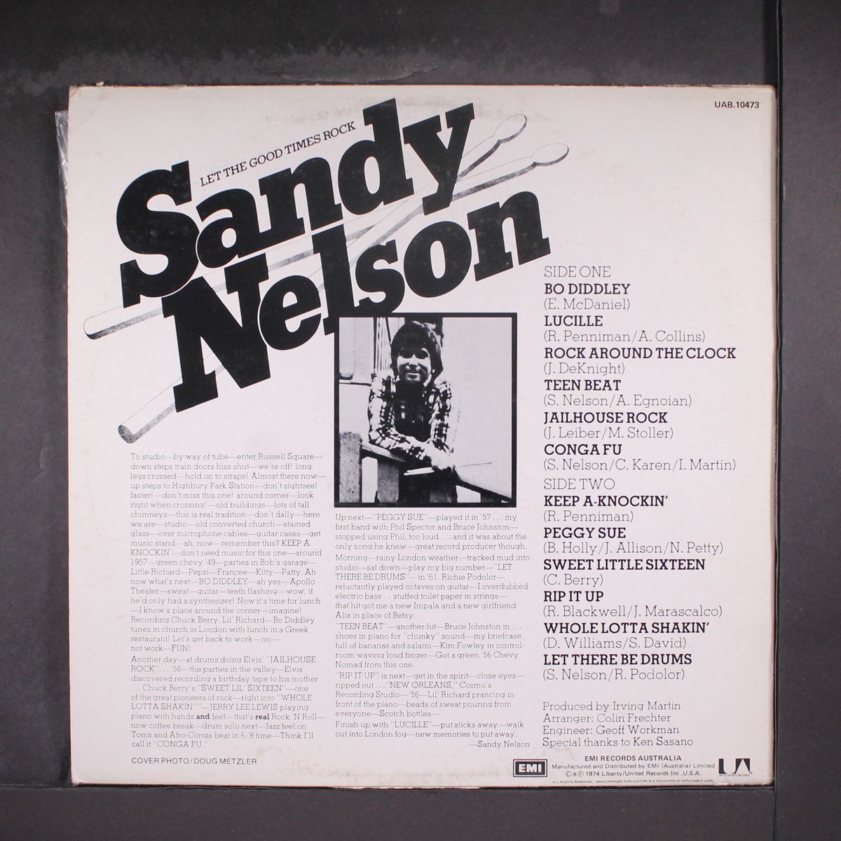 let the good times rock by SANDY NELSON