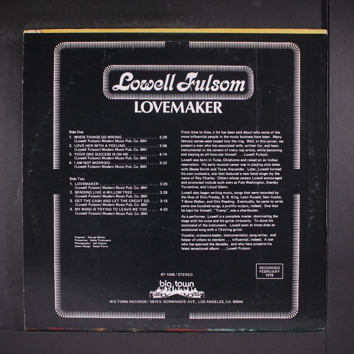 lovemaker by LOWELL FULSOM