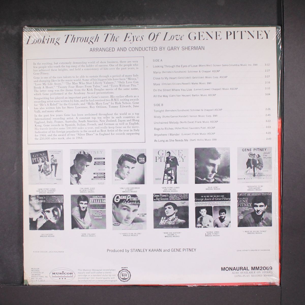 looking through the eyes of love by GENE PITNEY