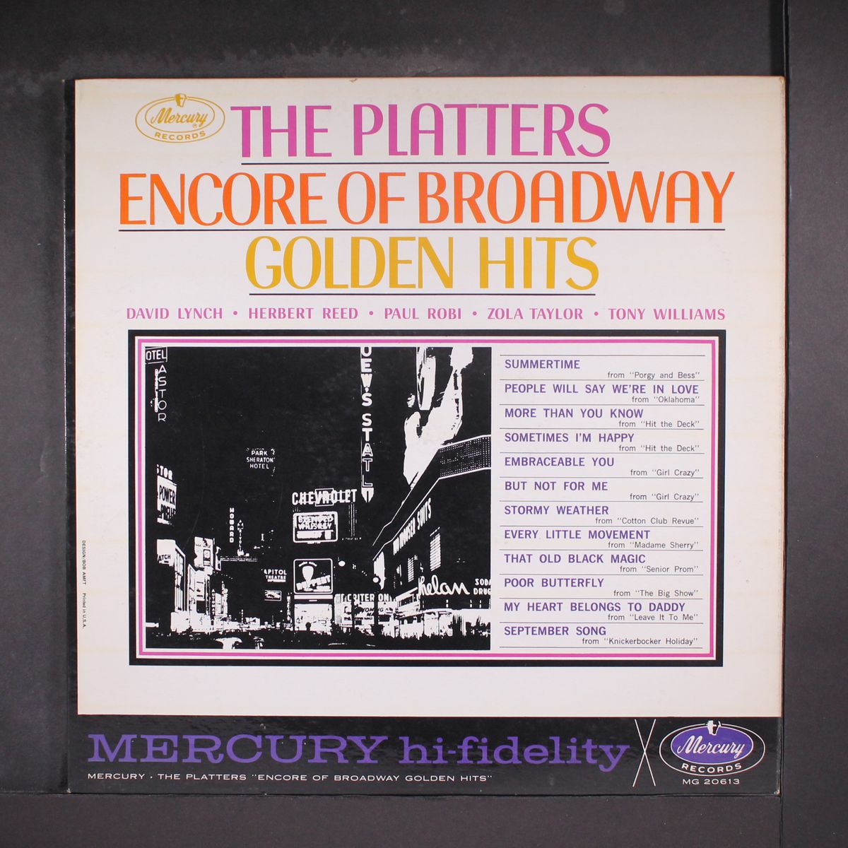 encore of broadway golden hits by PLATTERS