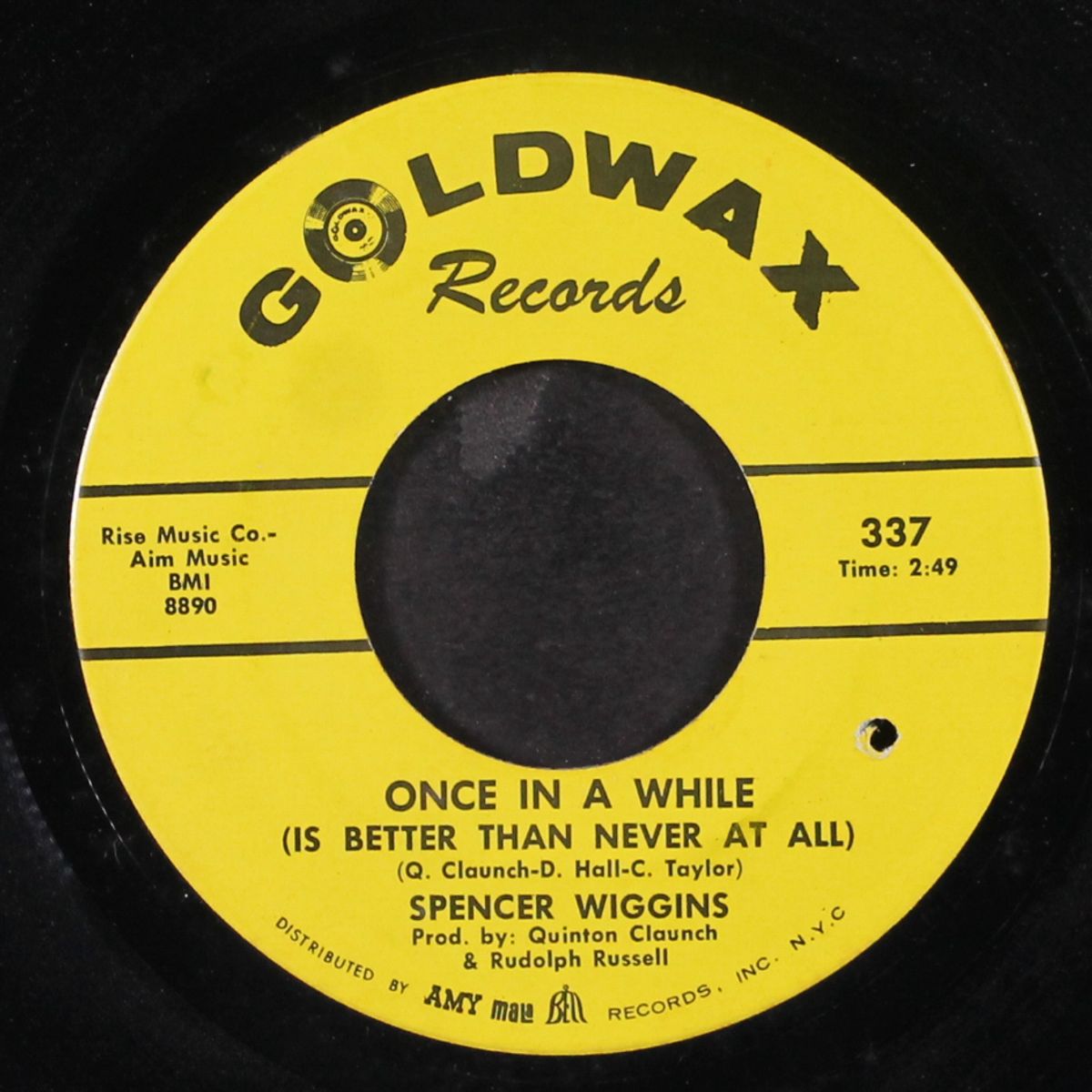 he's too old / once in a while by SPENCER WIGGINS