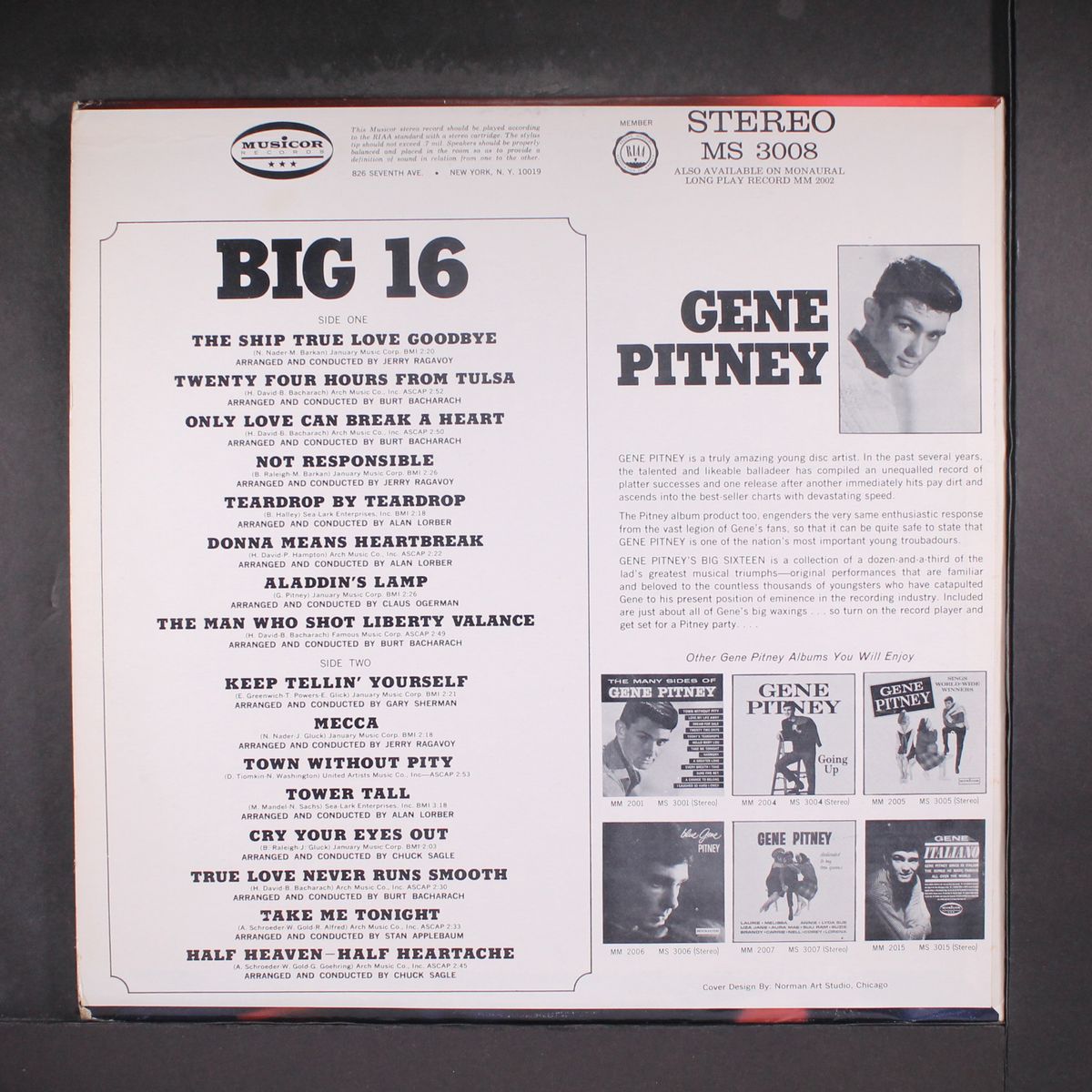 gene pitney's big sixteen by GENE PITNEY