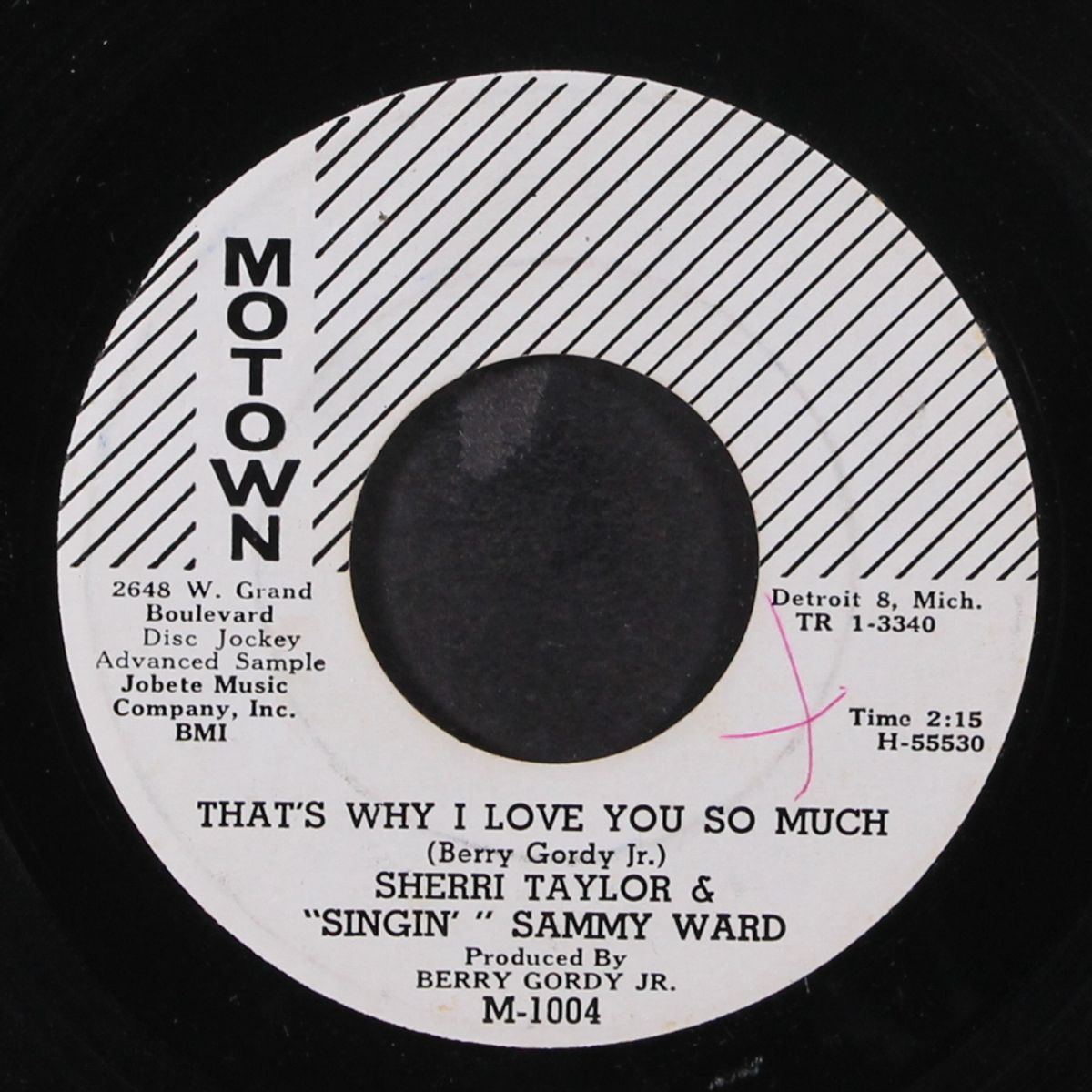 lover / that's why i love you so much by SHERRI TAYLOR & SINGIN' SAMMY WARD