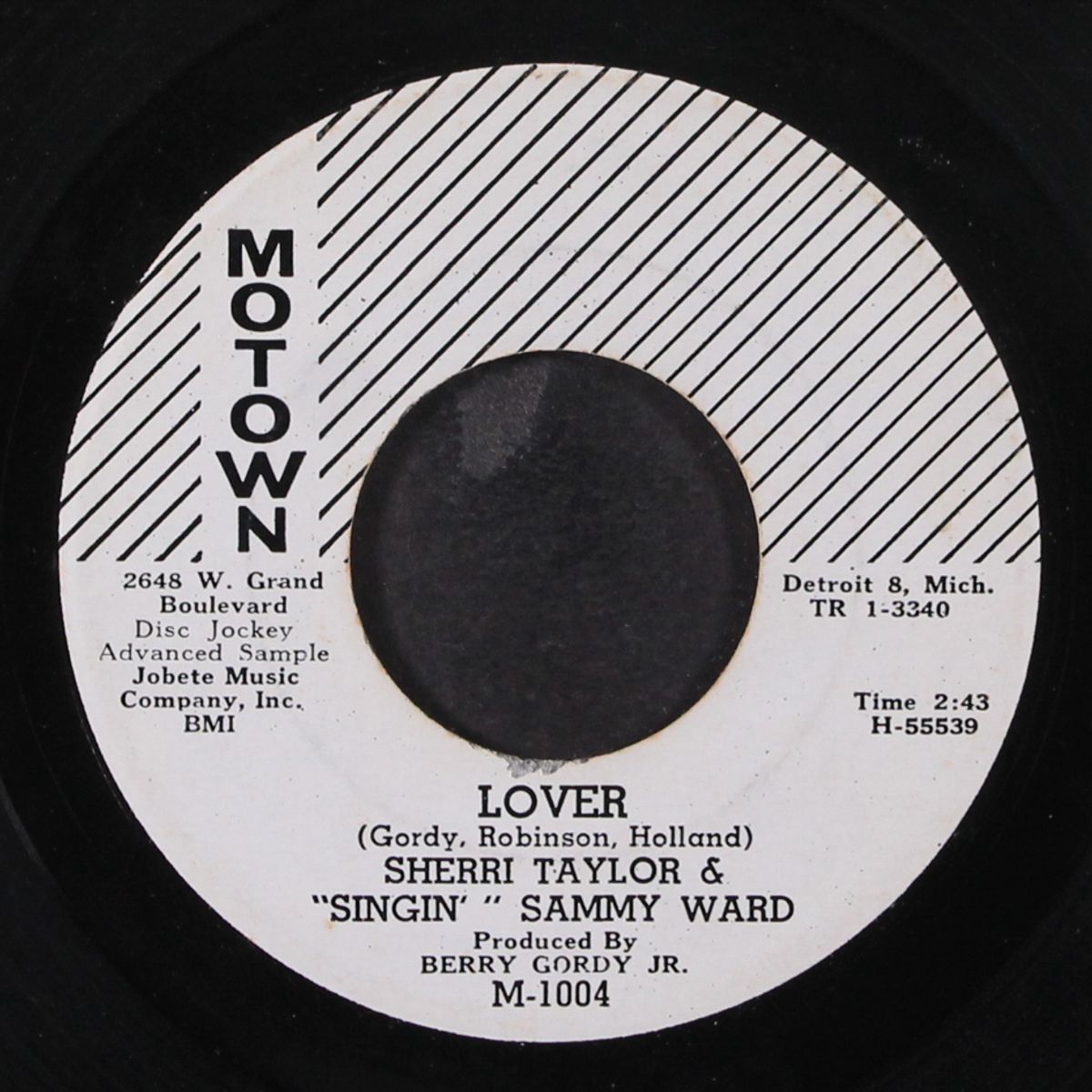 lover / that's why i love you so much by SHERRI TAYLOR & SINGIN' SAMMY WARD