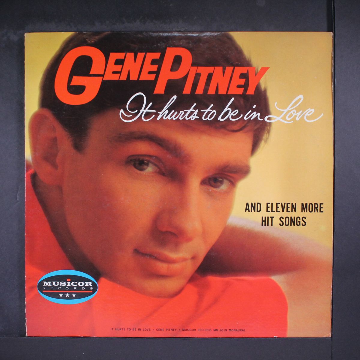 it hurts to be in love by GENE PITNEY