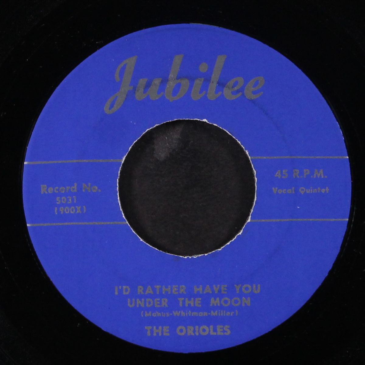 we're supposed to be through / i'd rather have you under the moon by ORIOLES