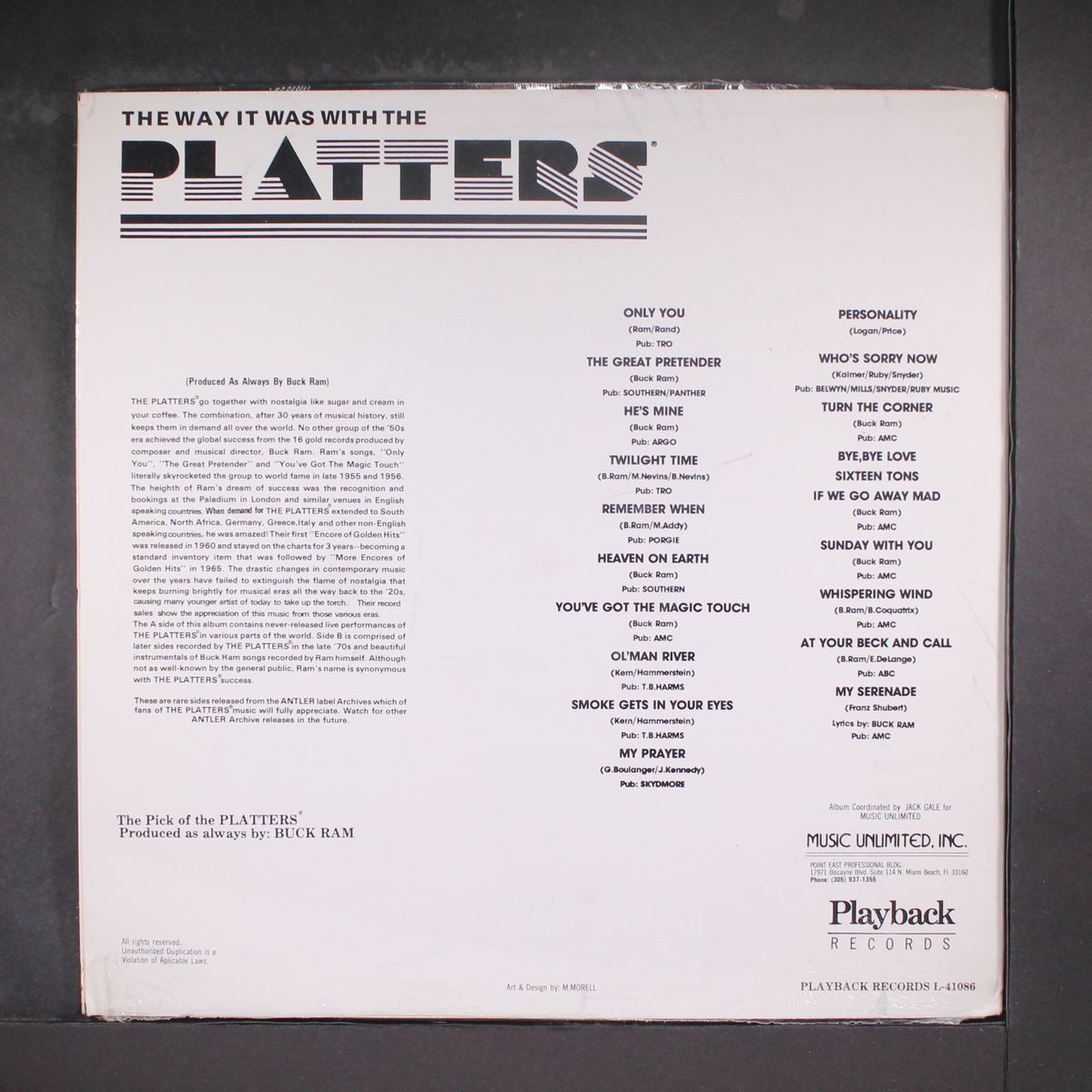 the way it was with the platters by PLATTERS