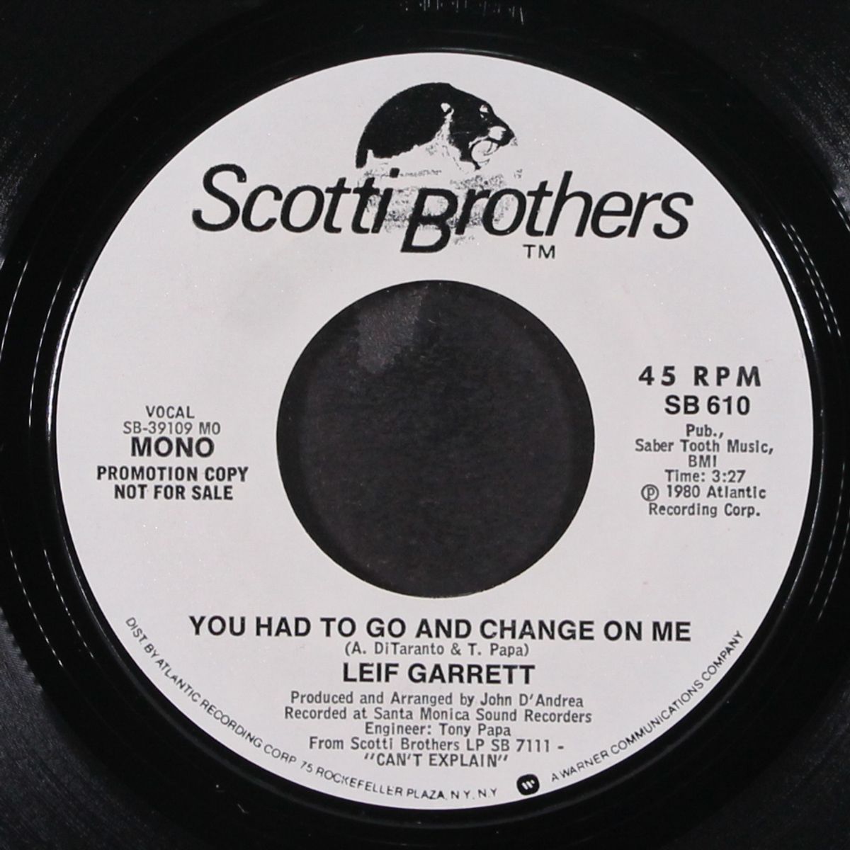 you had to go and change on me / mono by LEIF GARRETT
