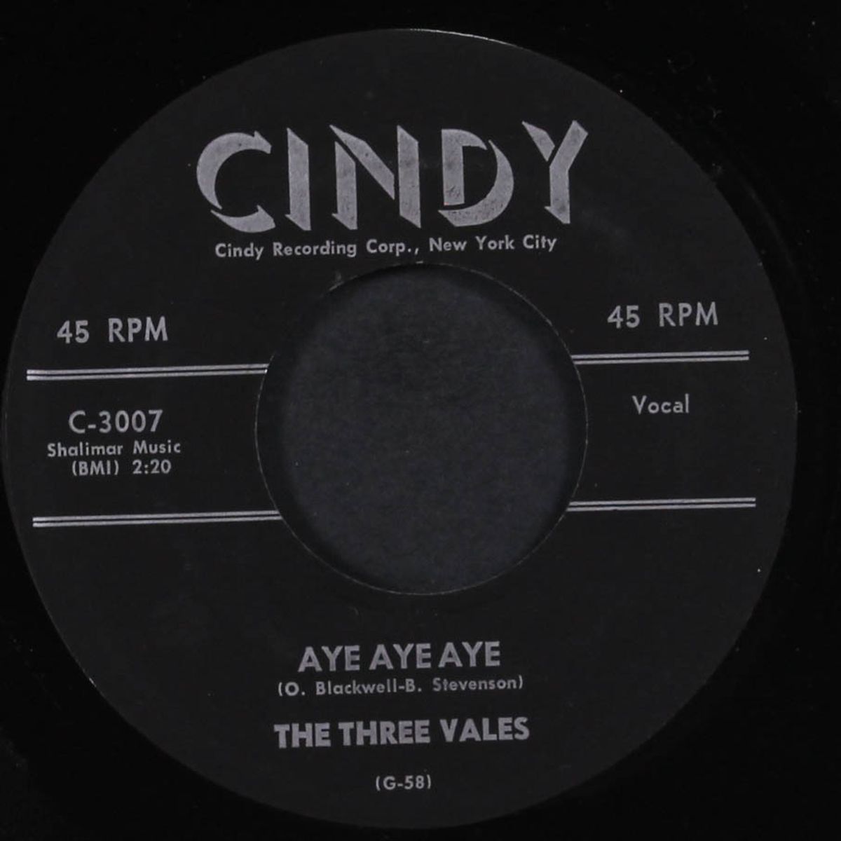blue lights down low / aye abye aye by THREE VALES