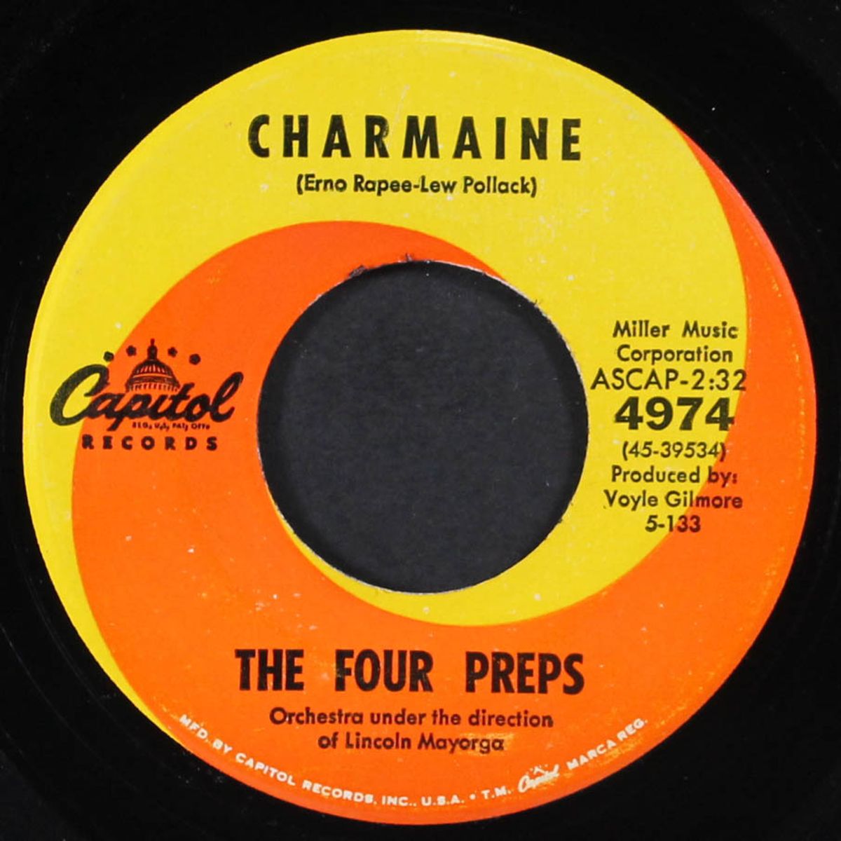 hi ho anybody home / charmaine by FOUR PREPS