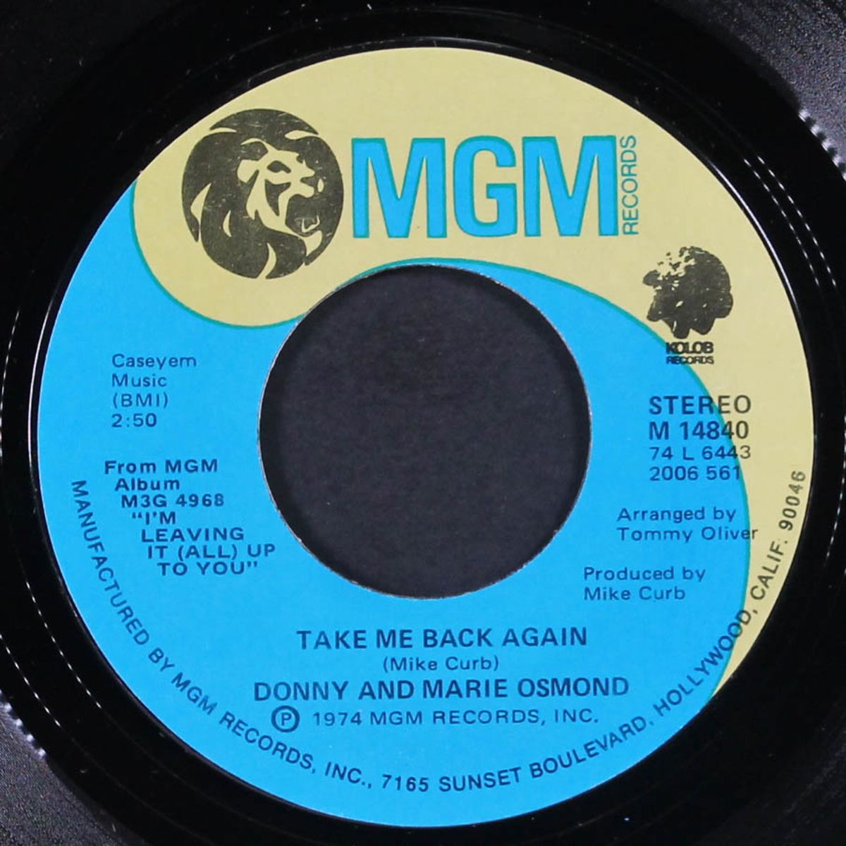 deep purple / take me back again by DONNY & MARIE OSMOND