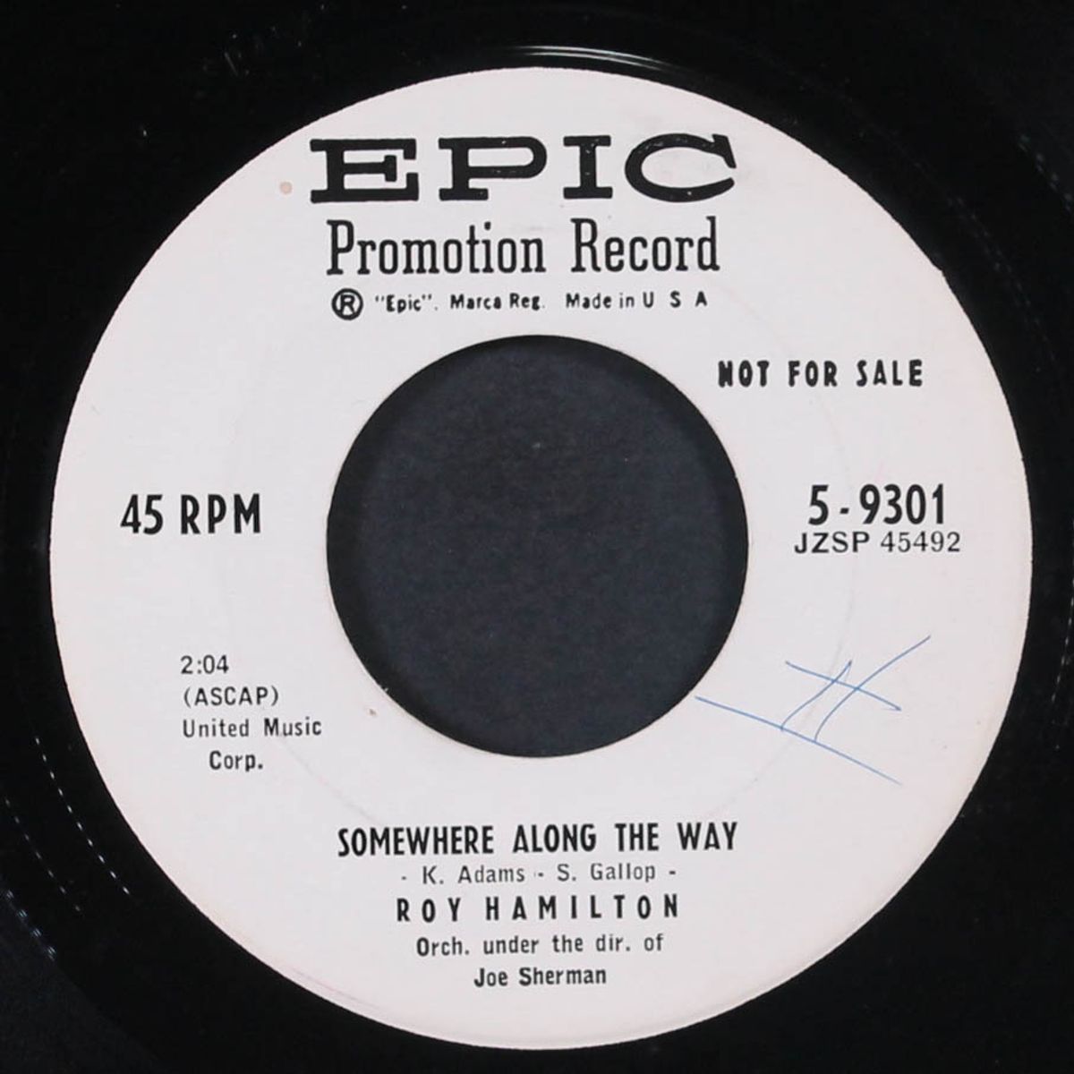 it's never too late / somewhere along the way by ROY HAMILTON